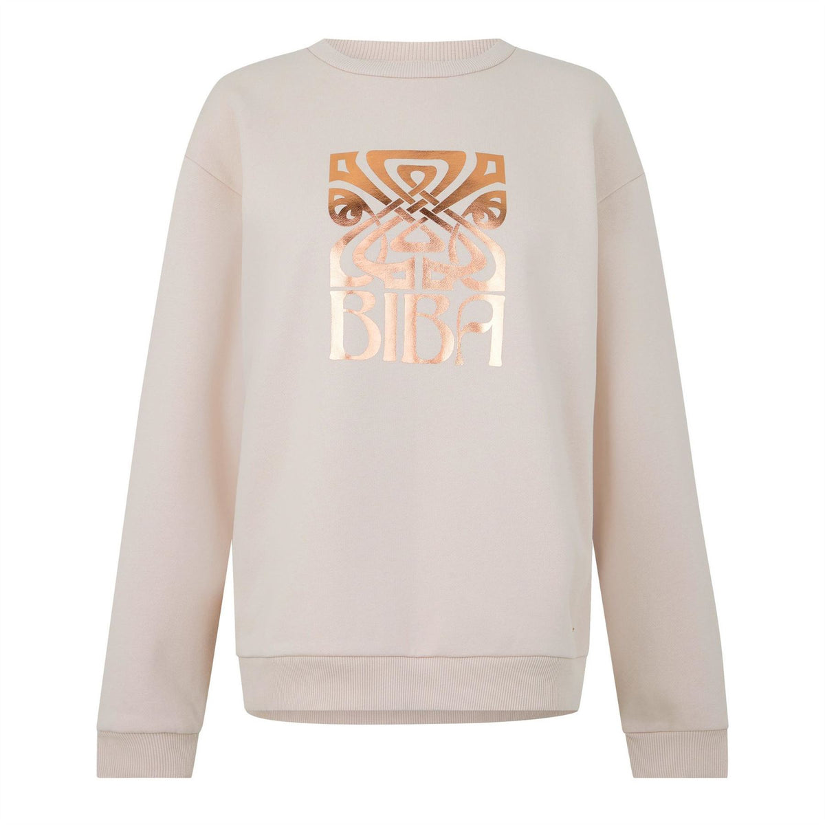 Biba Relaxed Fit Graphic Crew Neck Sweatshirt