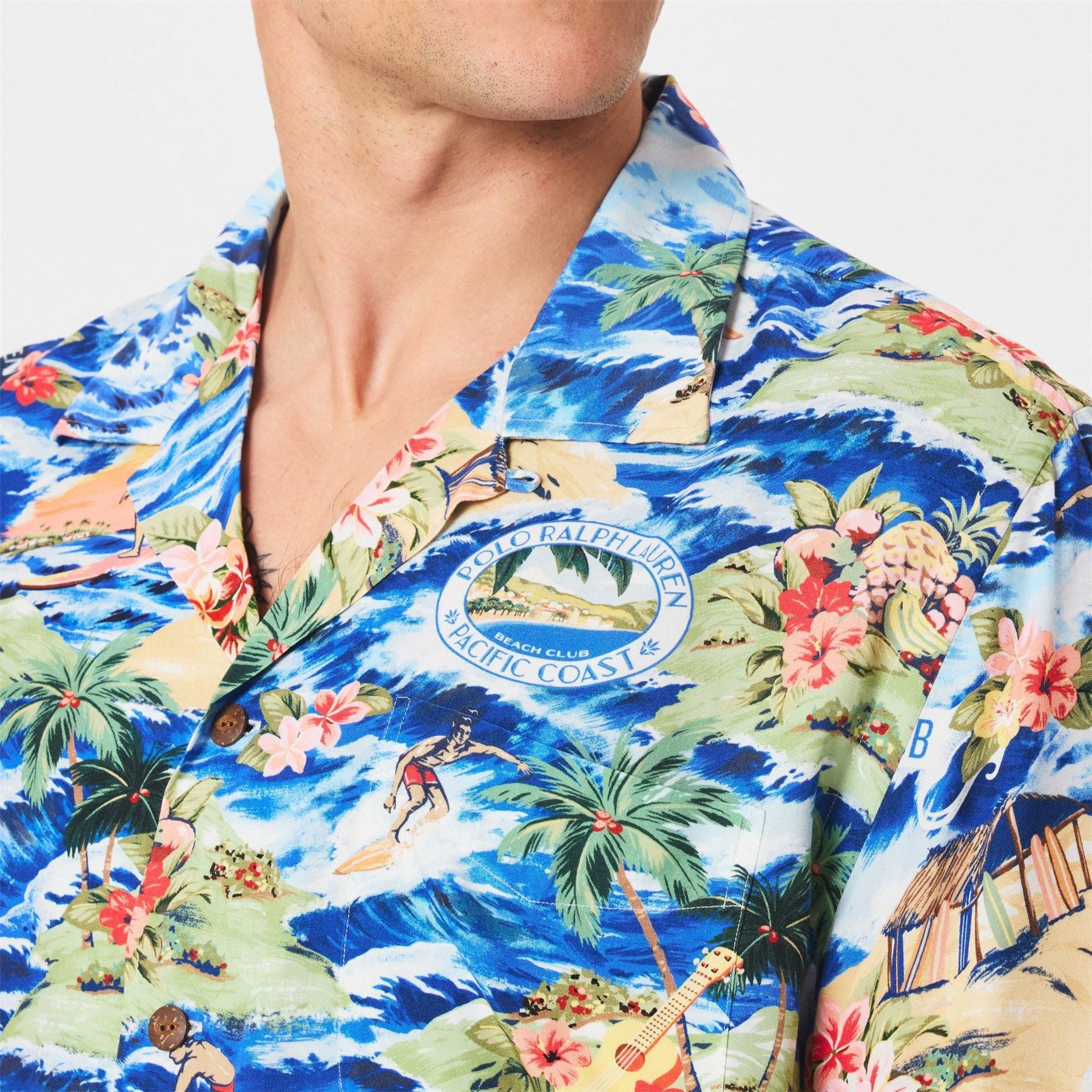 Polo Ralph Lauren Rayon Short Sleeve Patterned Shirt