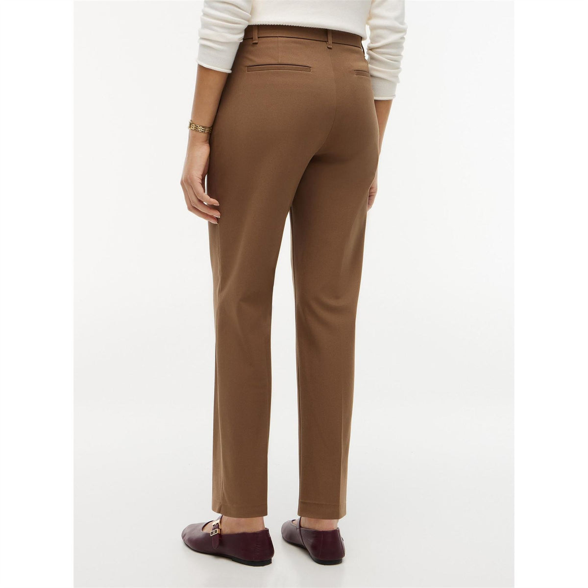 Tommy Hilfiger Gabardine Solid Patterned Tapered Five Pocket Chinos