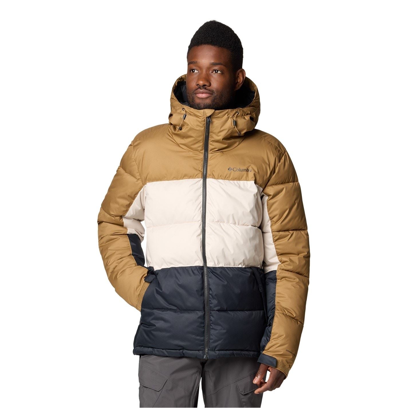 Columbia Hooded Neck Color Block Ski Jacket