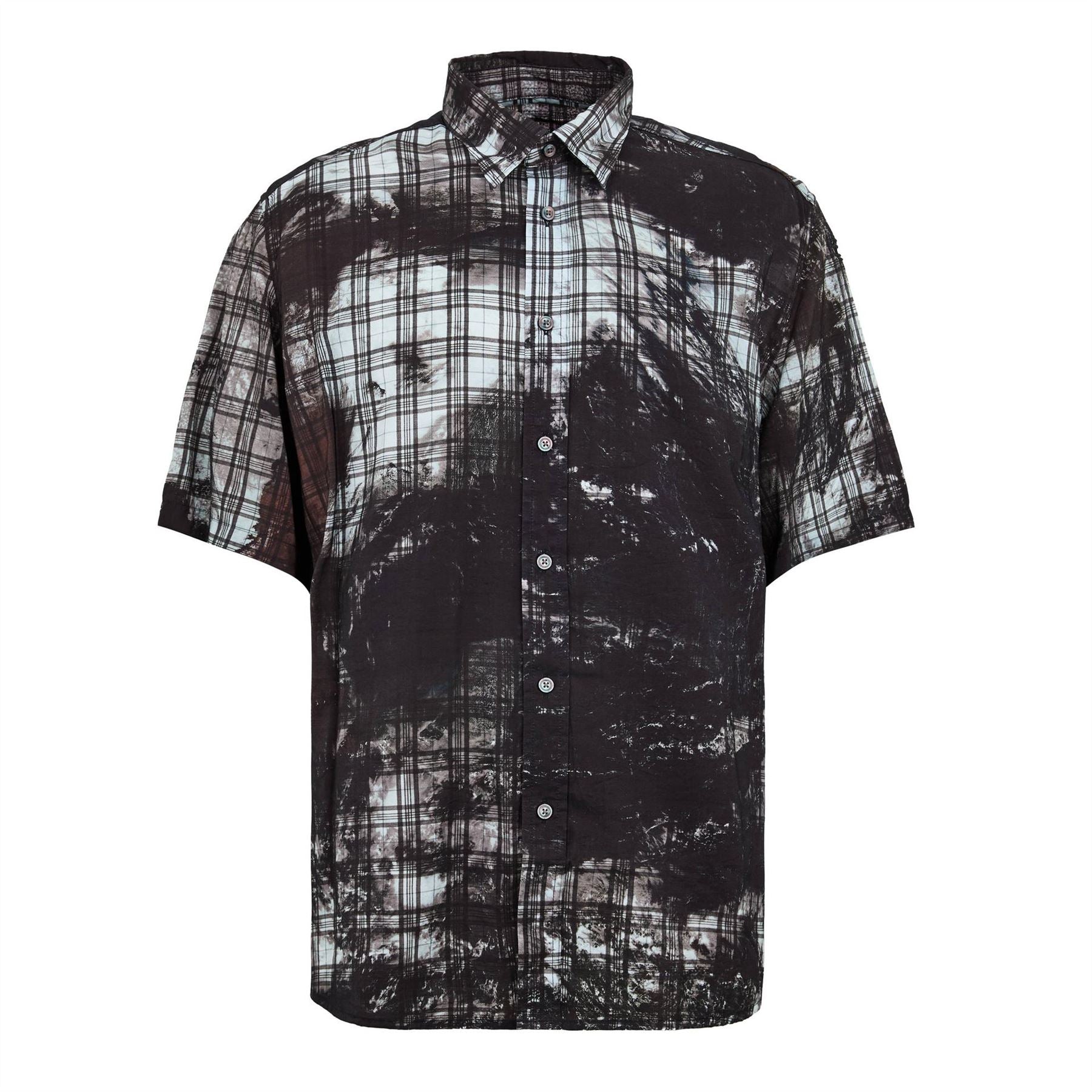 Diesel Collared Neck Shirt Collar Short Sleeve Shirt