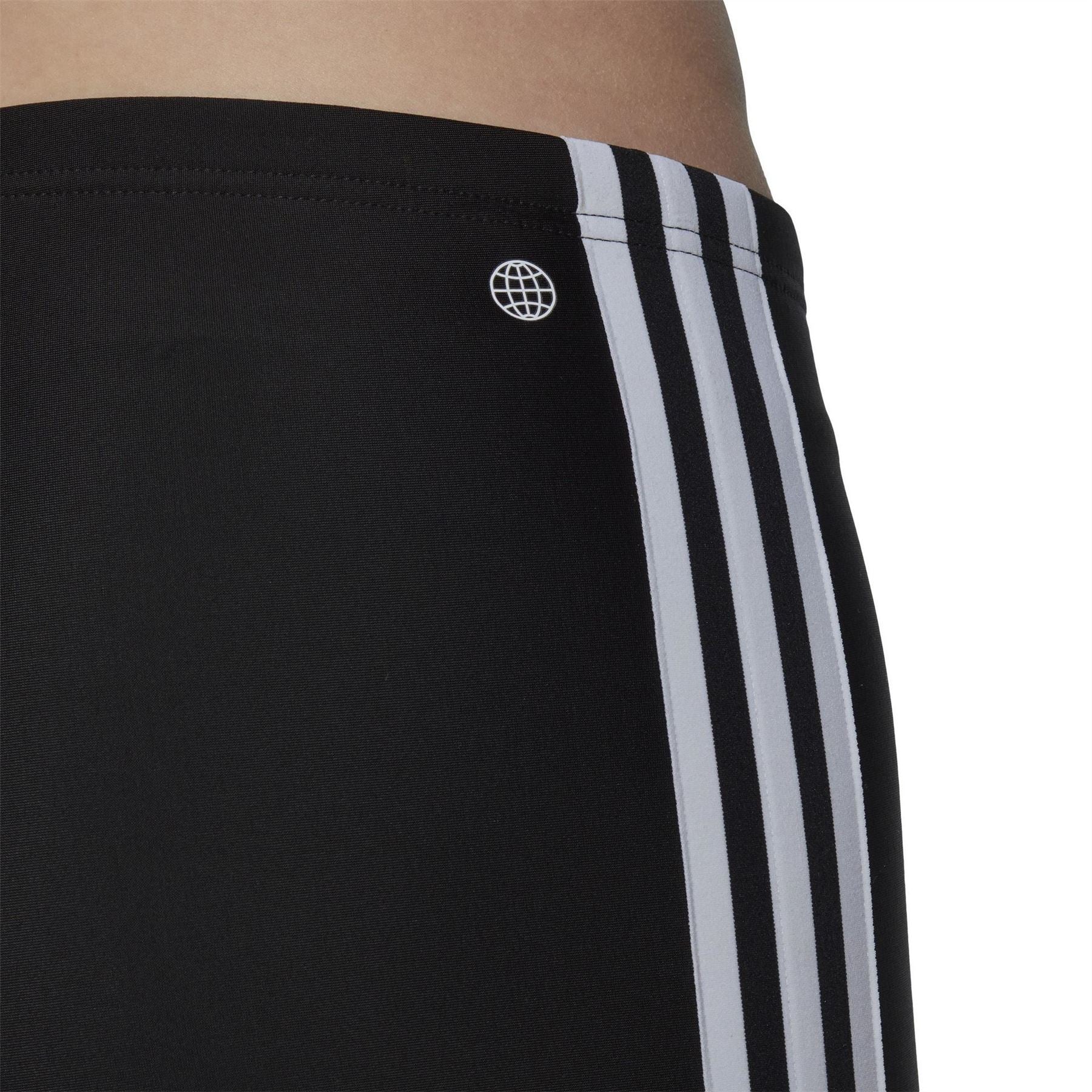 adidas Mens Primeblue 3 Stripes Swim Jammer