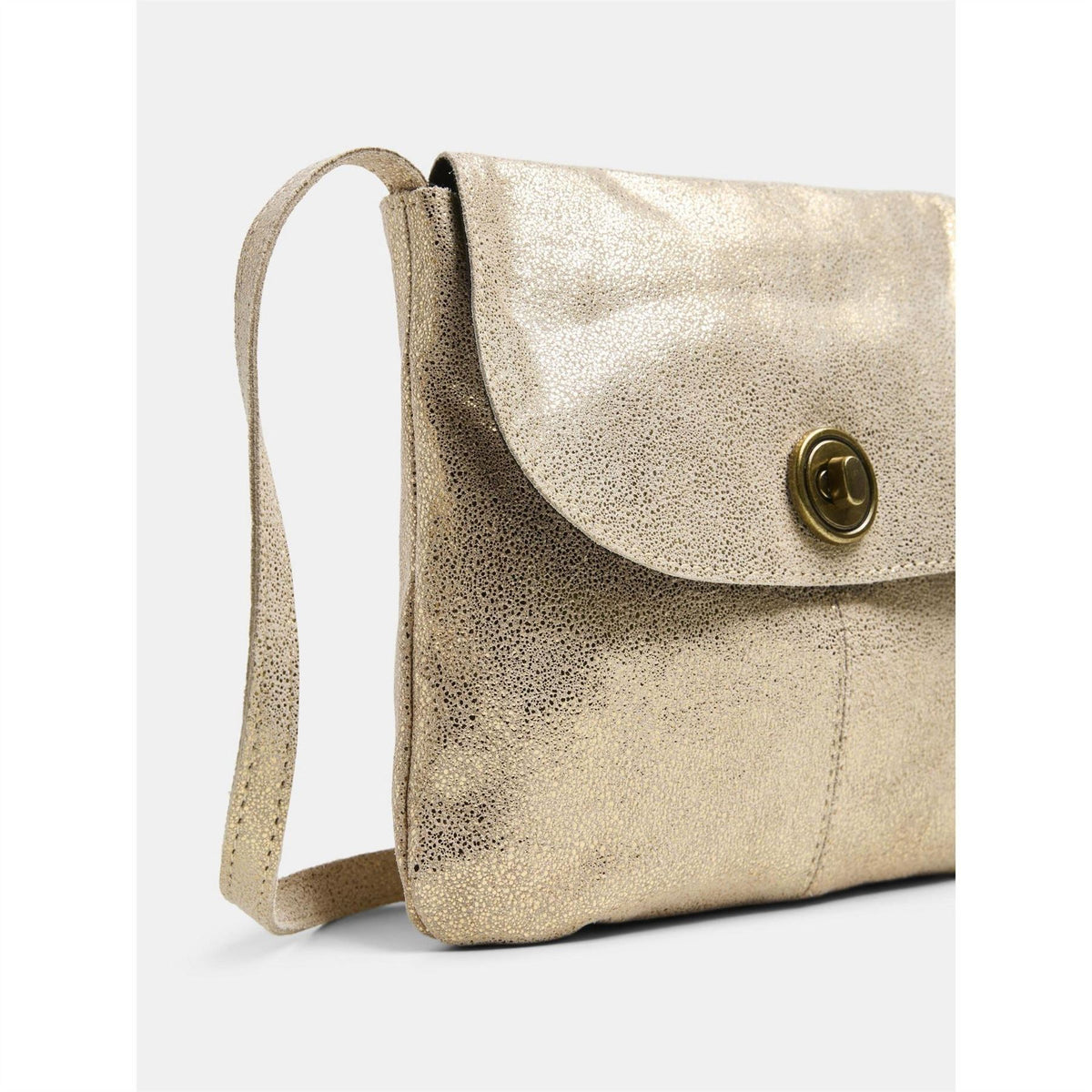 Pieces Totally Large Leather Cross Body Bag
