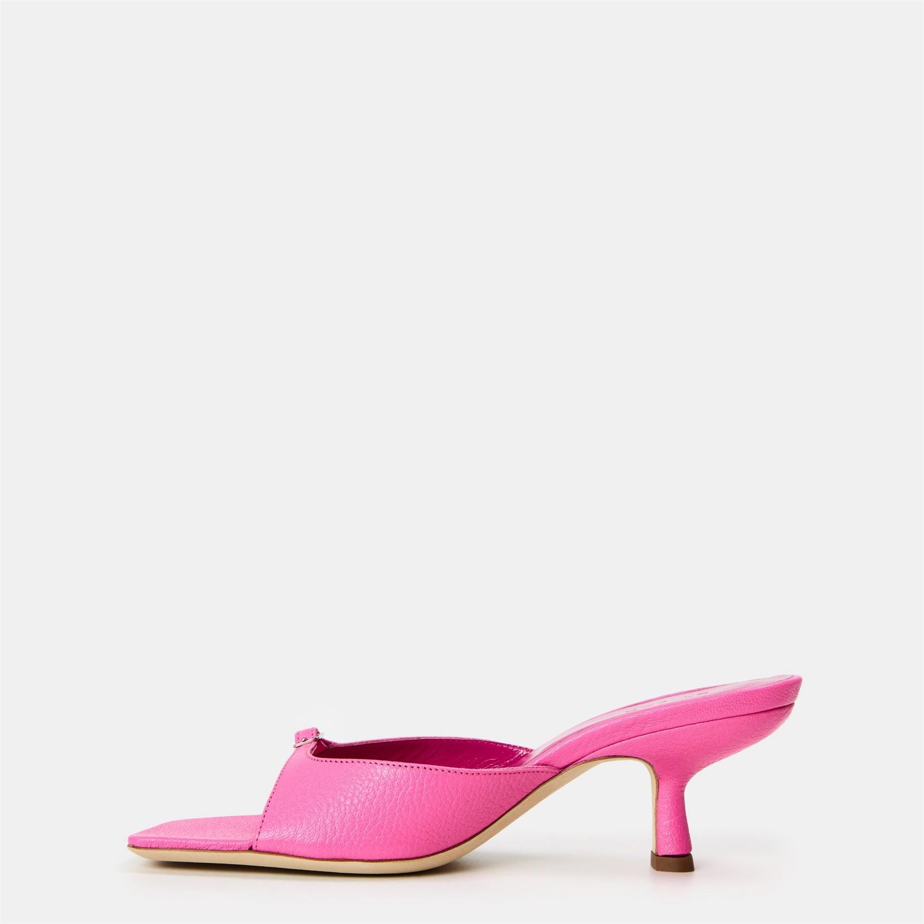 By Far Leather Stiletto Court Shoes