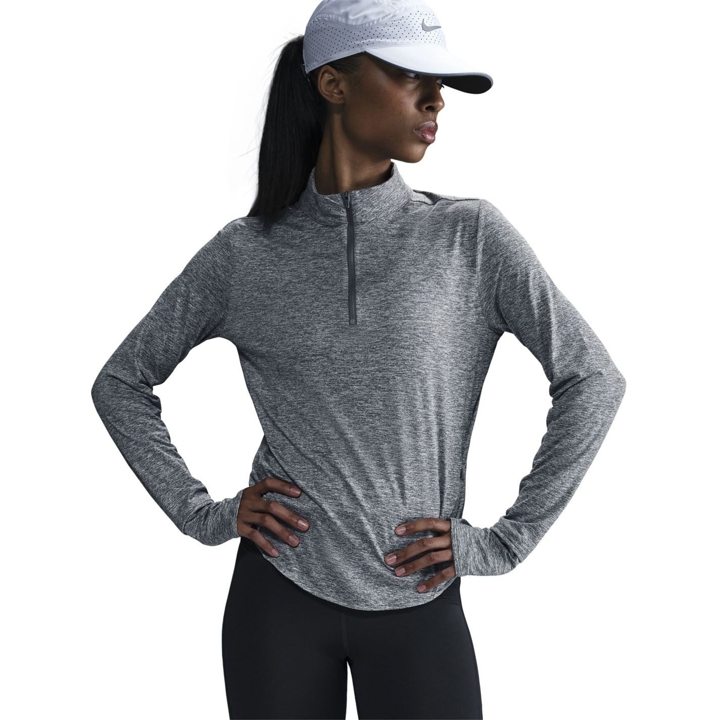 Nike Womens Swift 1 4 Zip Running Top