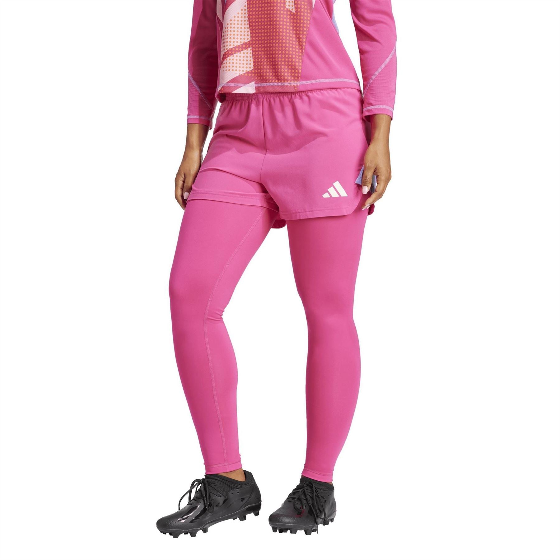 adidas Stitched Fitted Cuff Solid Patterned Leggings