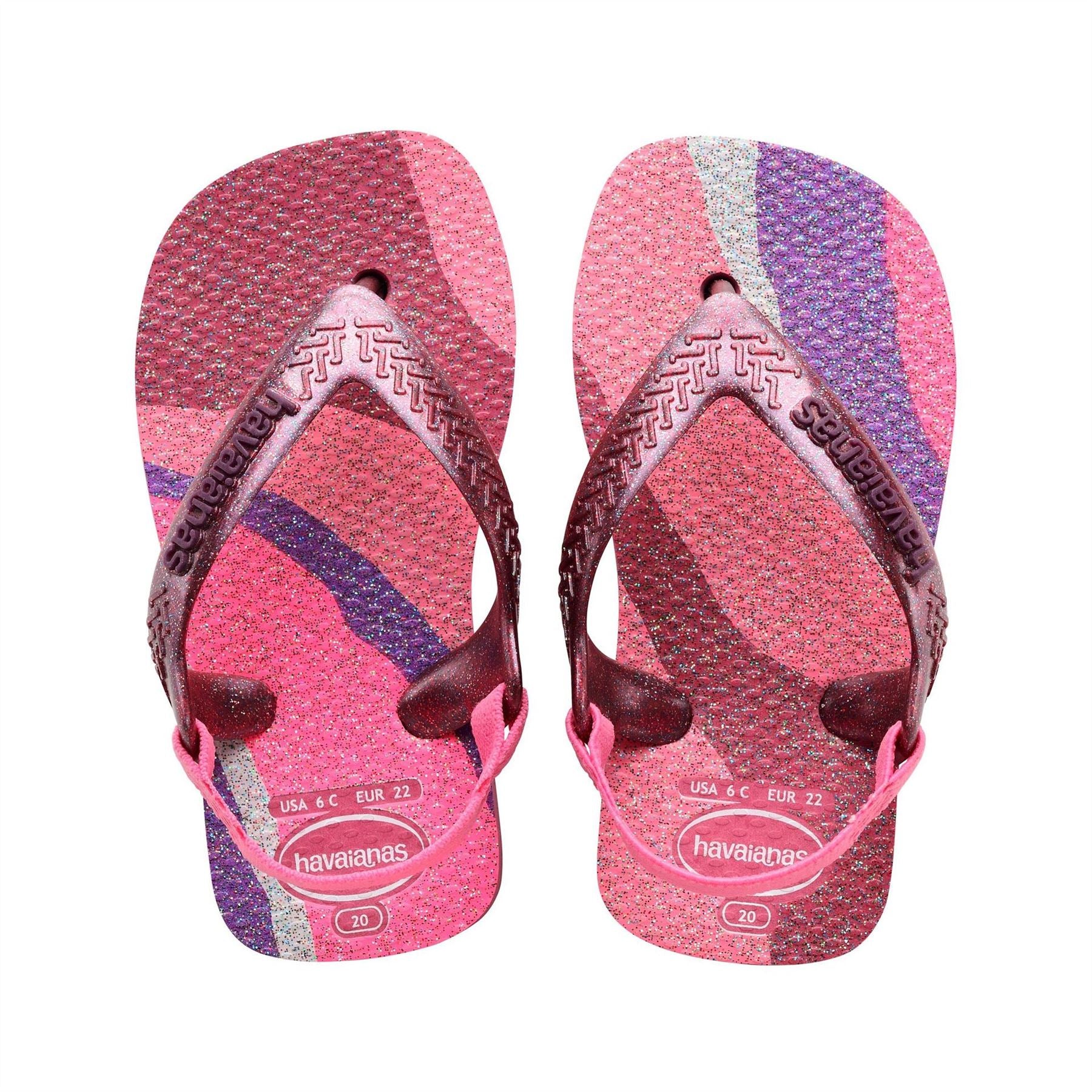 Havaianas Kids Baby Palette Glow Velvet Rose Flip Flops