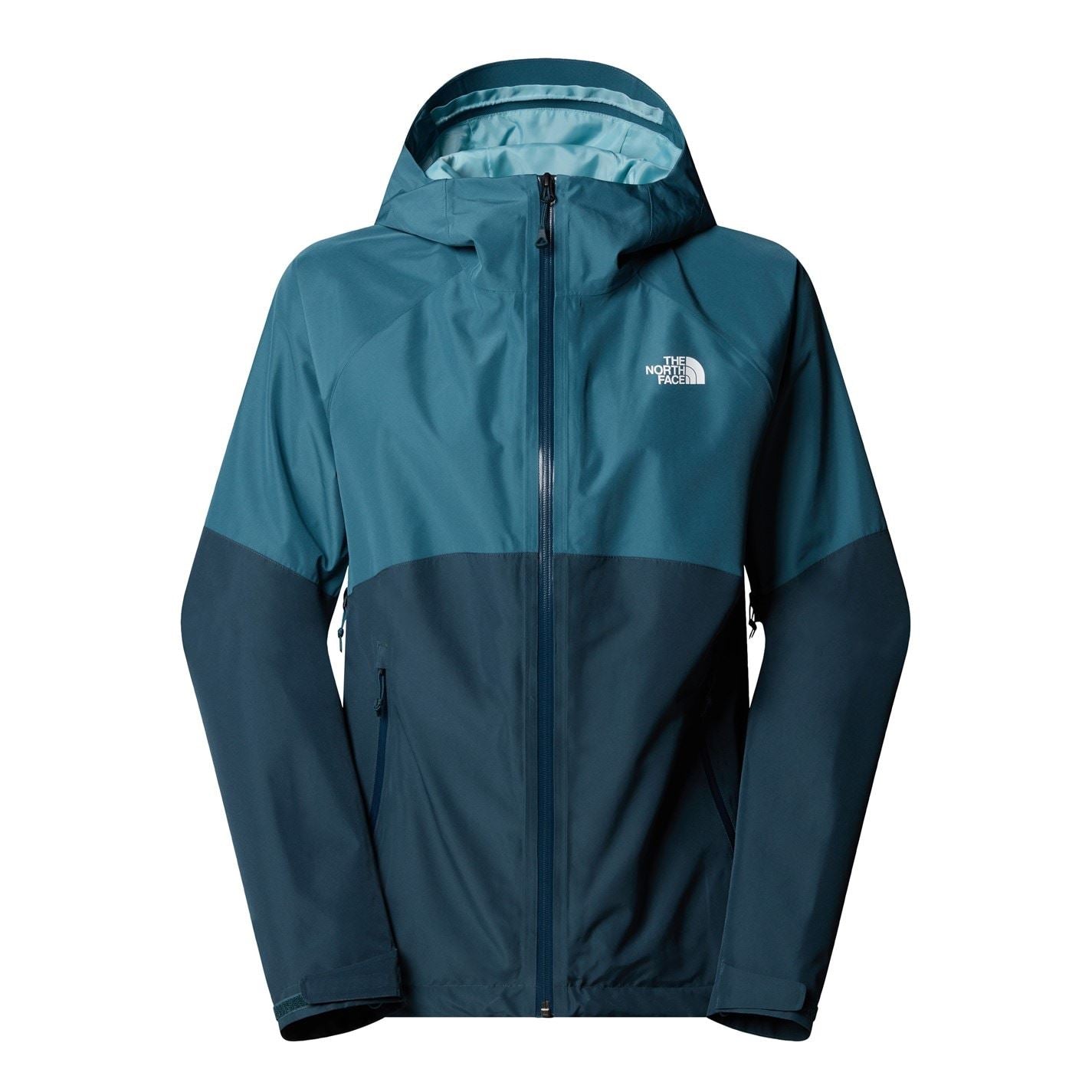 The North Face Womens Diablo Dynamic Hooded Color Block Rain Jacket