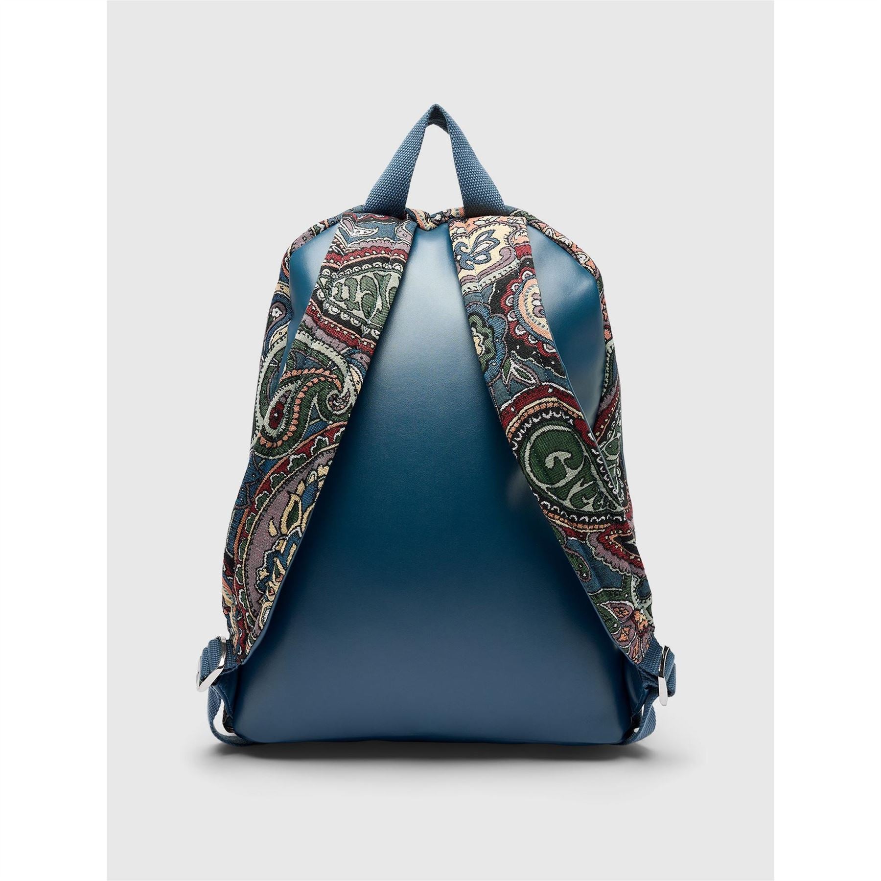 Pretty Green Paisley Patterned Rectangle Rucksack