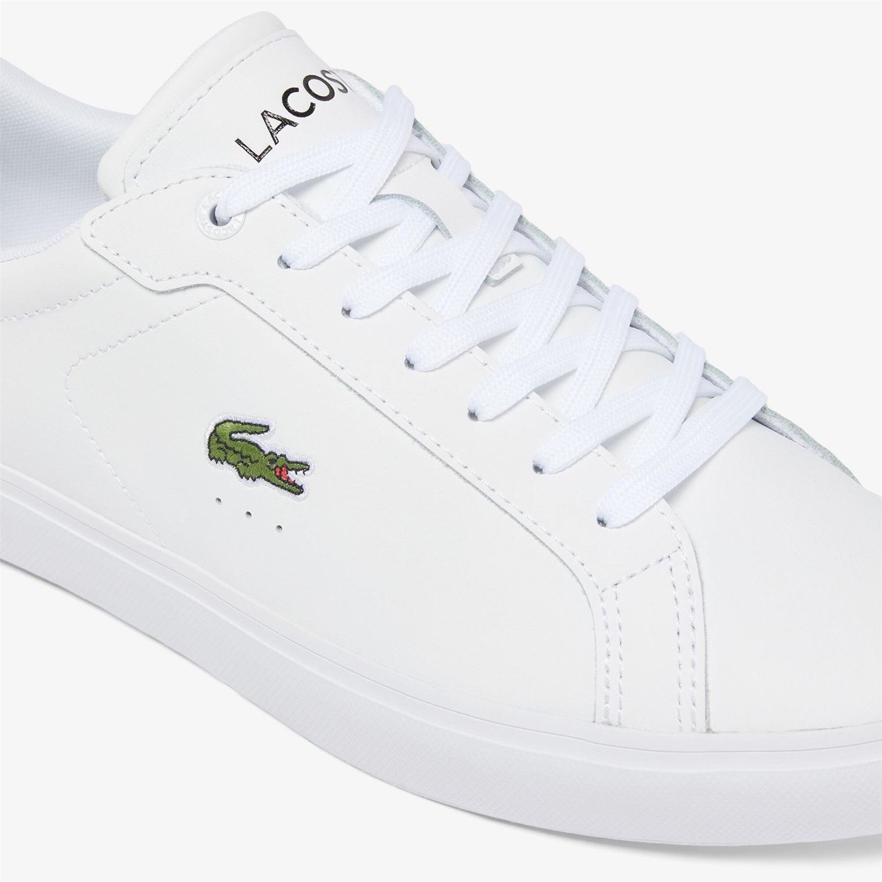 Lacoste Powercourt Low Top Crocodile Print Sneakers