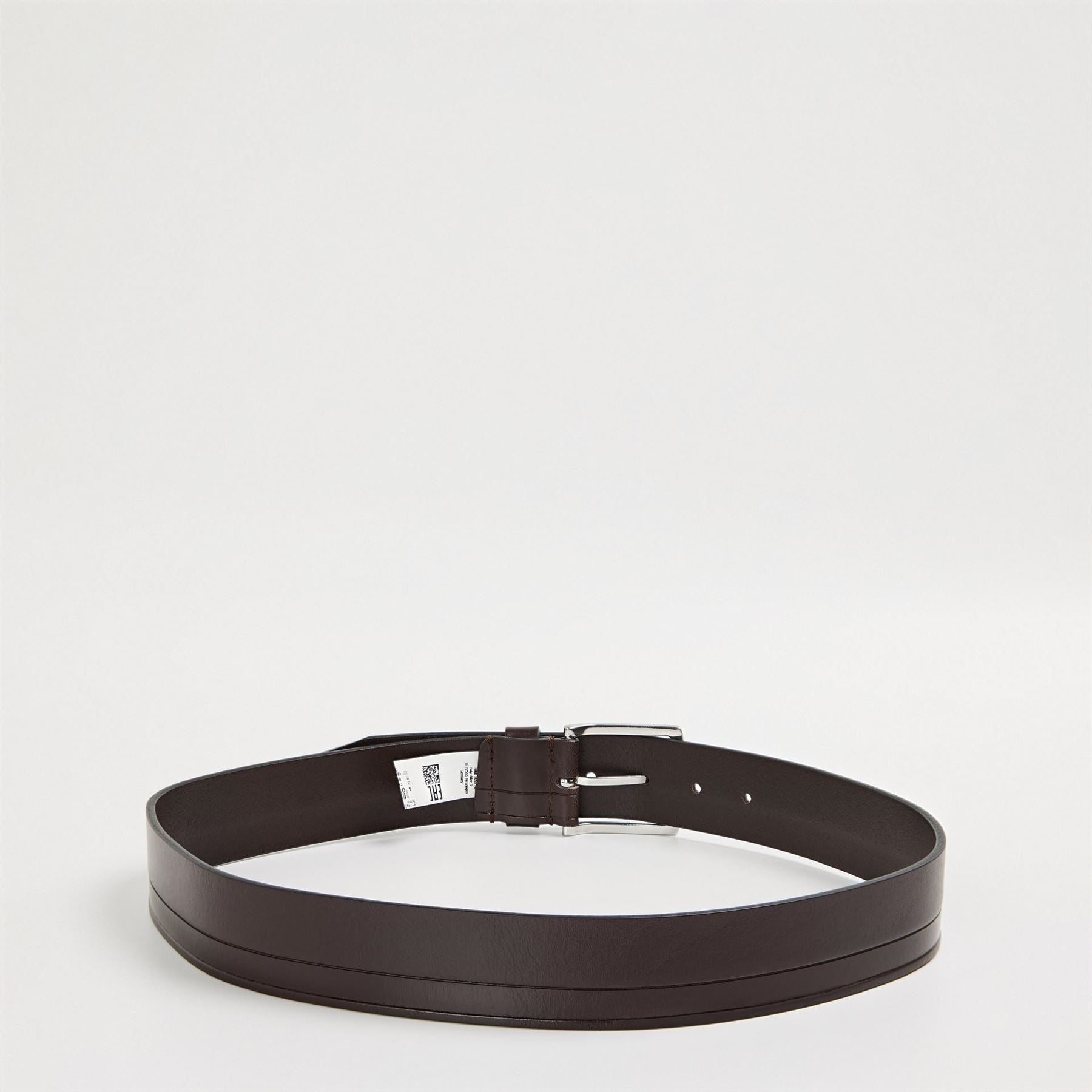 Boss Leather Belt with Metal Buckle