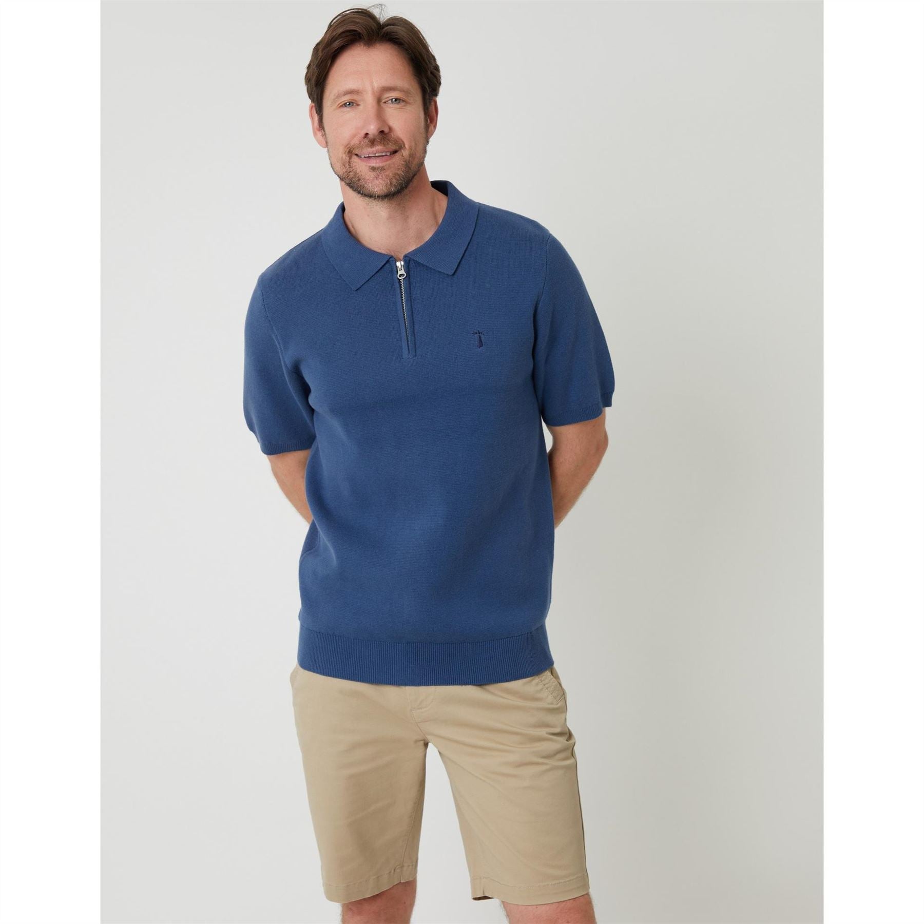 Saltwell Zip Neck Regular Fit Polo Shirt