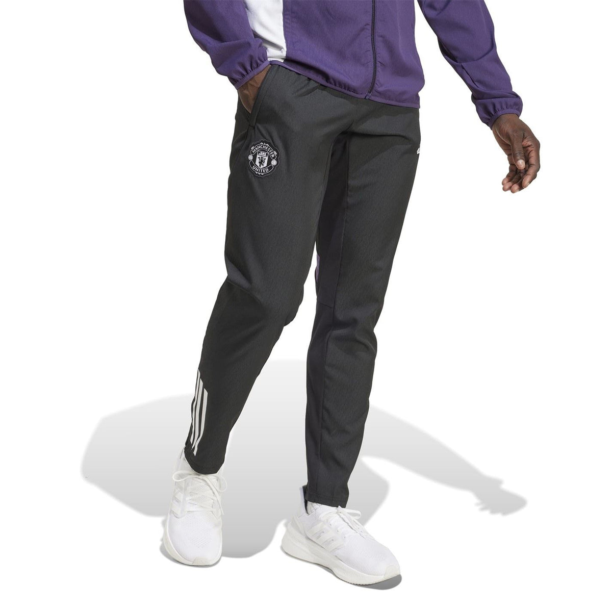adidas Mens Manchester United Pre Match Tracksuit Bottoms 2025 2026