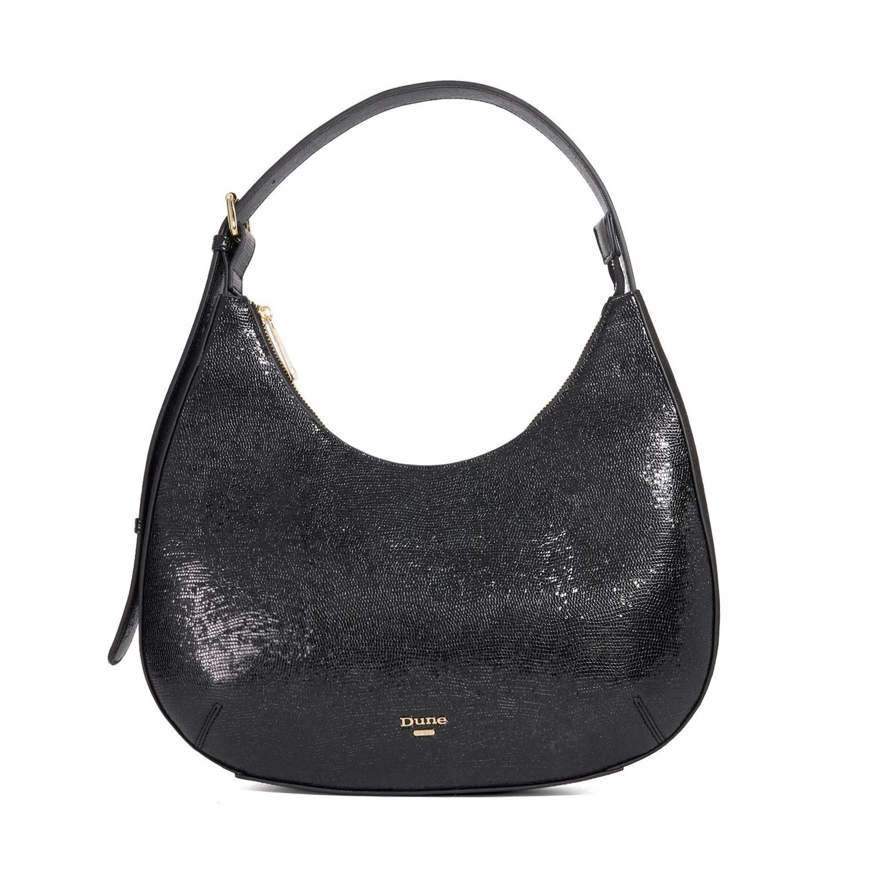 Dune London Daintily Crescent Shape Hobo Bag with Gold Tone Hardware