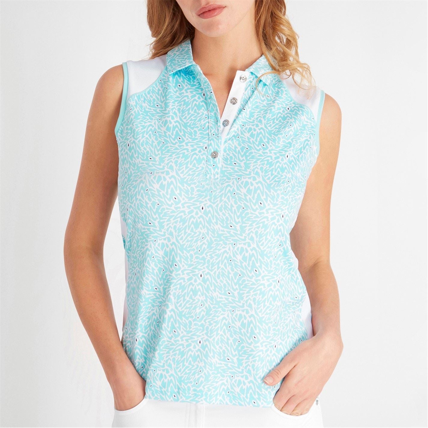 Calvin Klein Golf Sleeveless Performance Polo Shirt