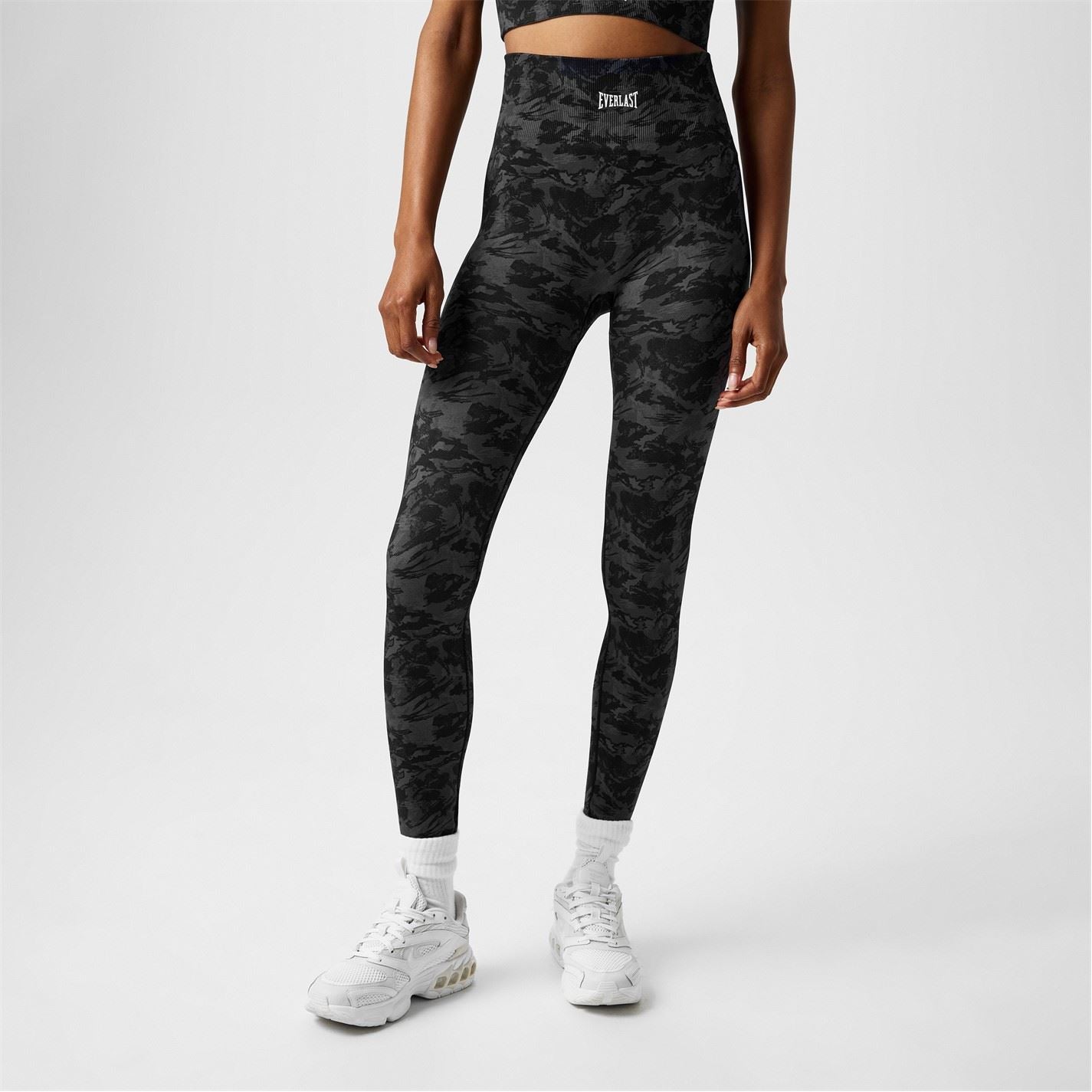 Everlast Womens High Rise Camo Seamless Leggings