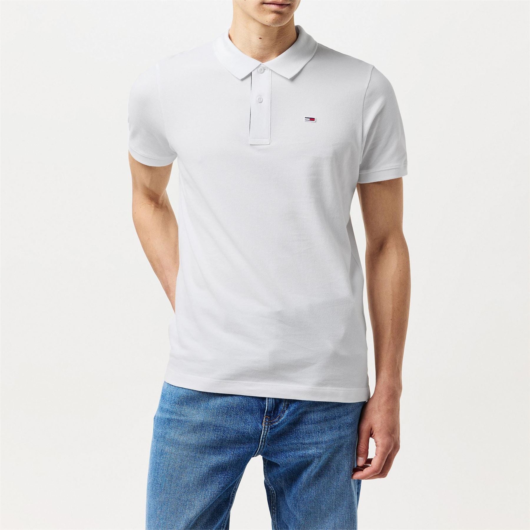 Tommy Jeans Mens Jeans Tjm Slim Placket Polo Shirt