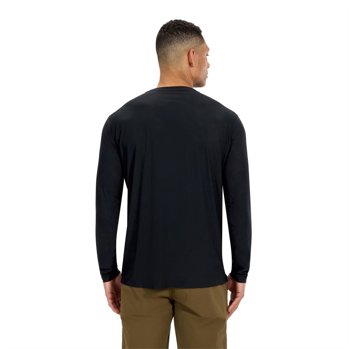 Berghaus Tech Wordmark Crew Neck Long Sleeve Slim Fit T-Shirt
