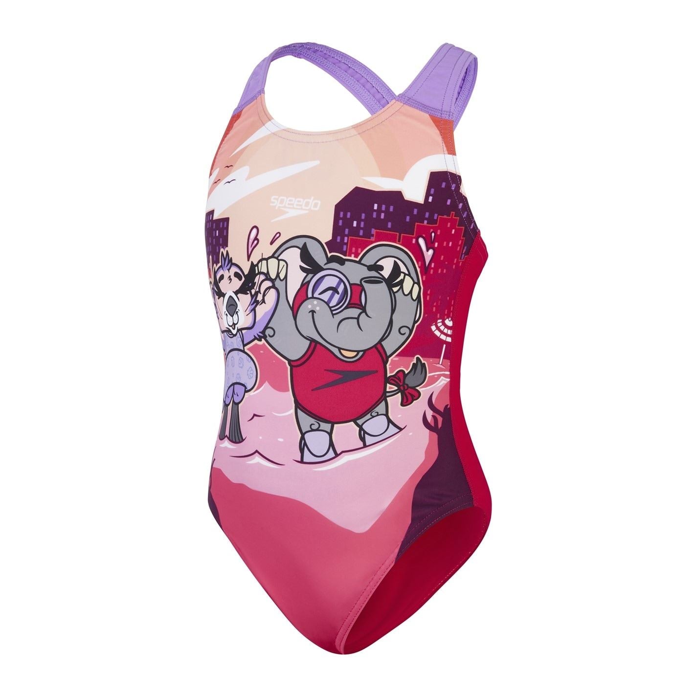 Speedo Graphic Print One Piece Swimsuit