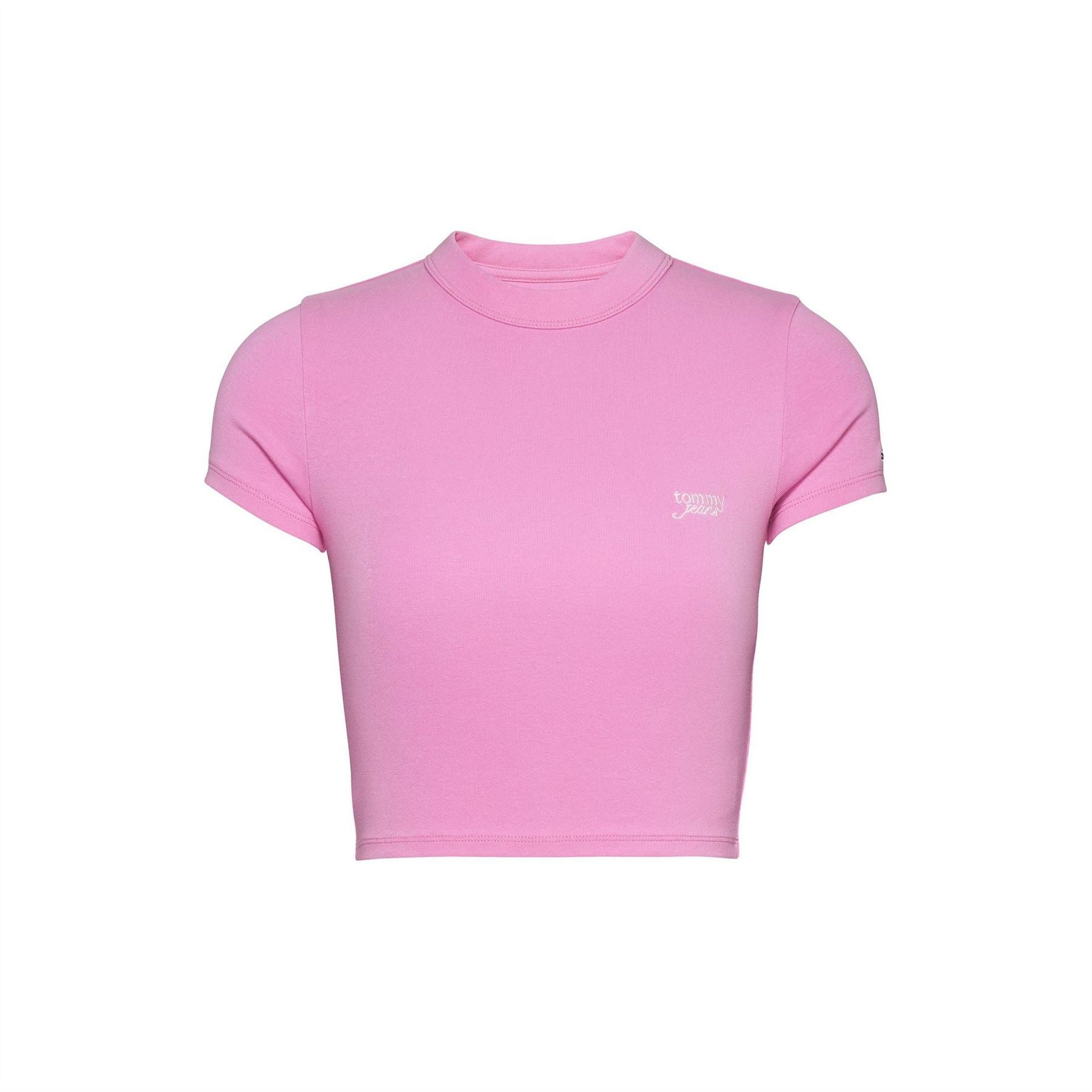 Tommy Jeans Slim Fit Cropped Script T-Shirt
