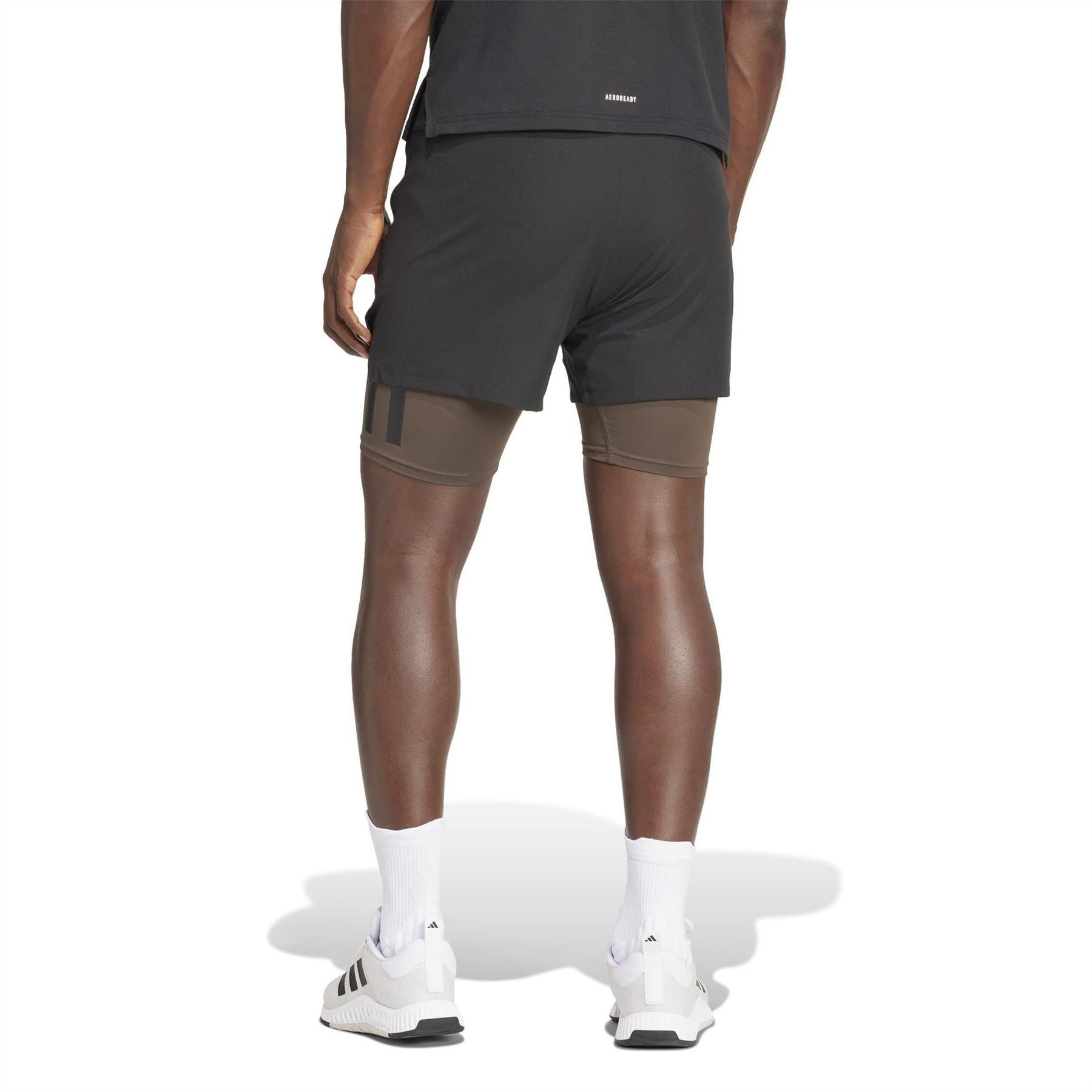 adidas Mens Power Workout Two In One Shorts