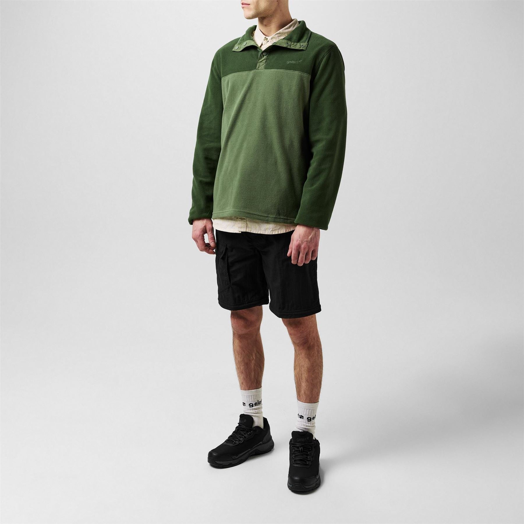 Gelert Mens Quarter Snap Fleece Top