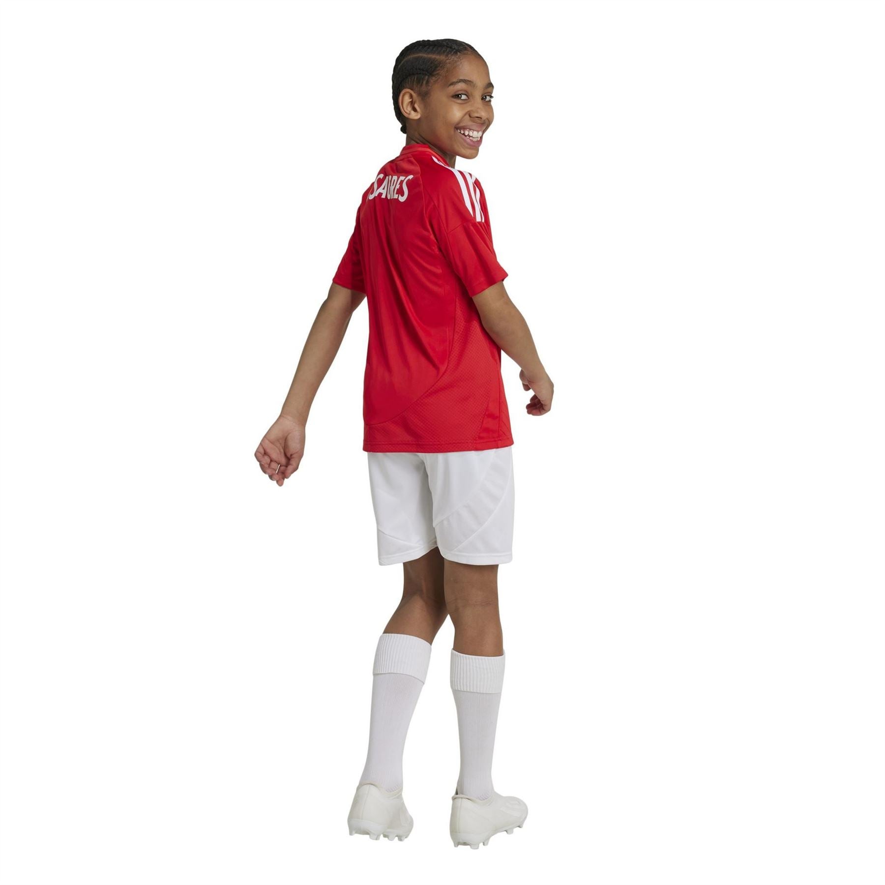 adidas V-Neck Short Sleeve T-Shirt and Soccer Shorts Set