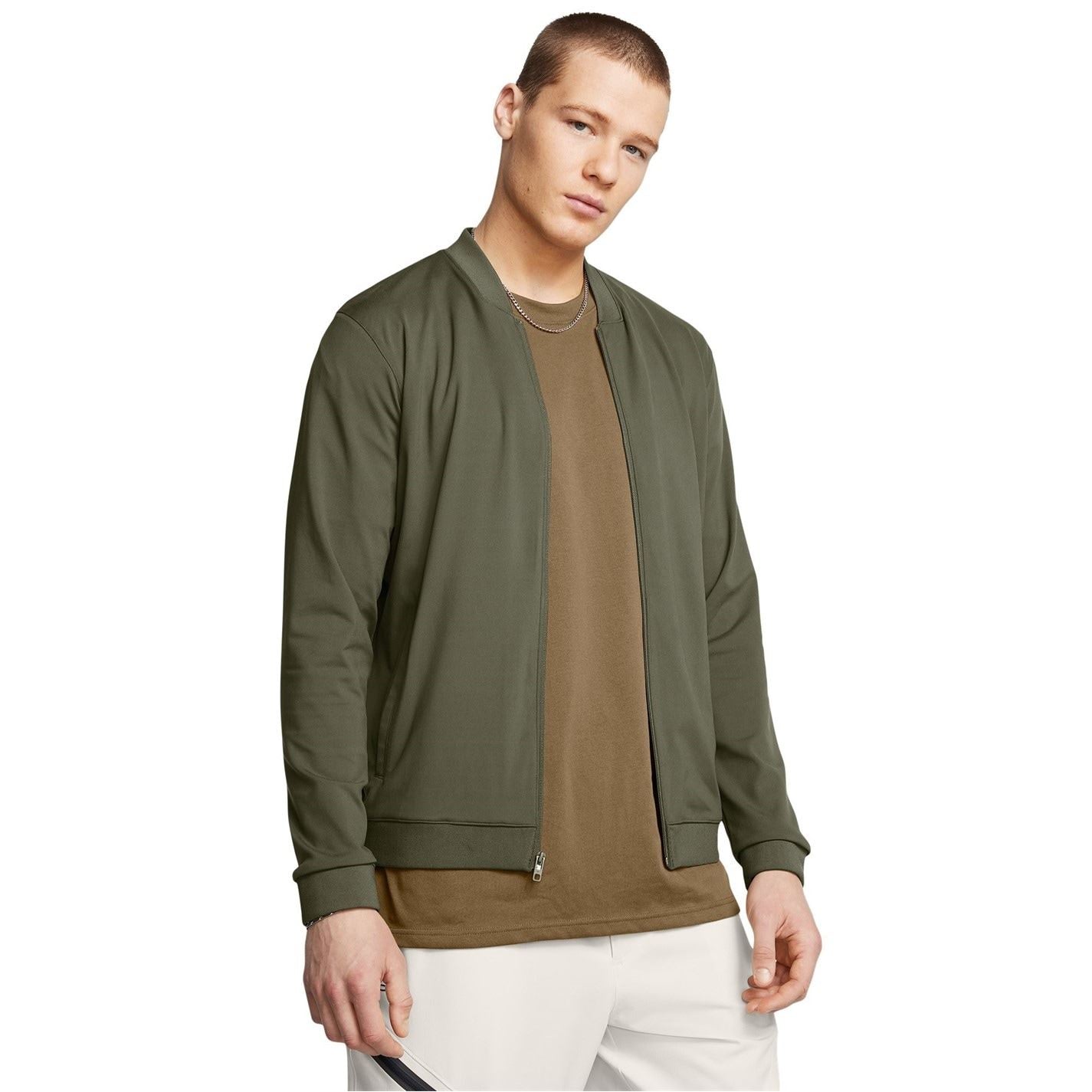 Under Armour Meridian Bomber Four Way Stretch Moisture Wicking Performance Training Jacket