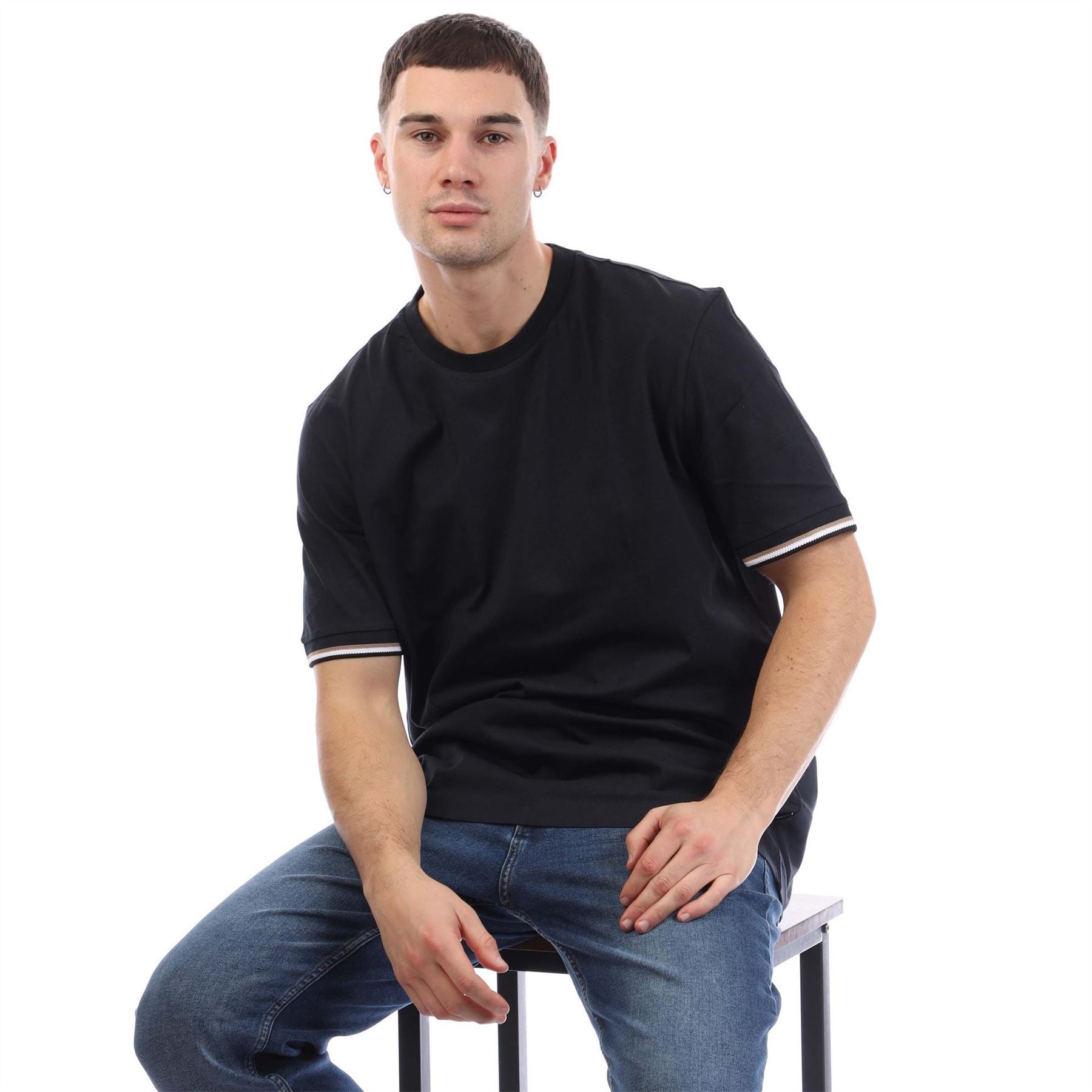 Boss Signature Stripe Cuffs T-Shirt