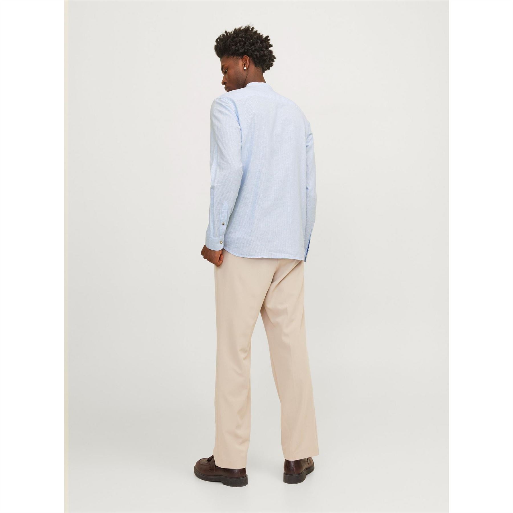 Jack and Jones Long Sleeve Buttoned Linen Shirt