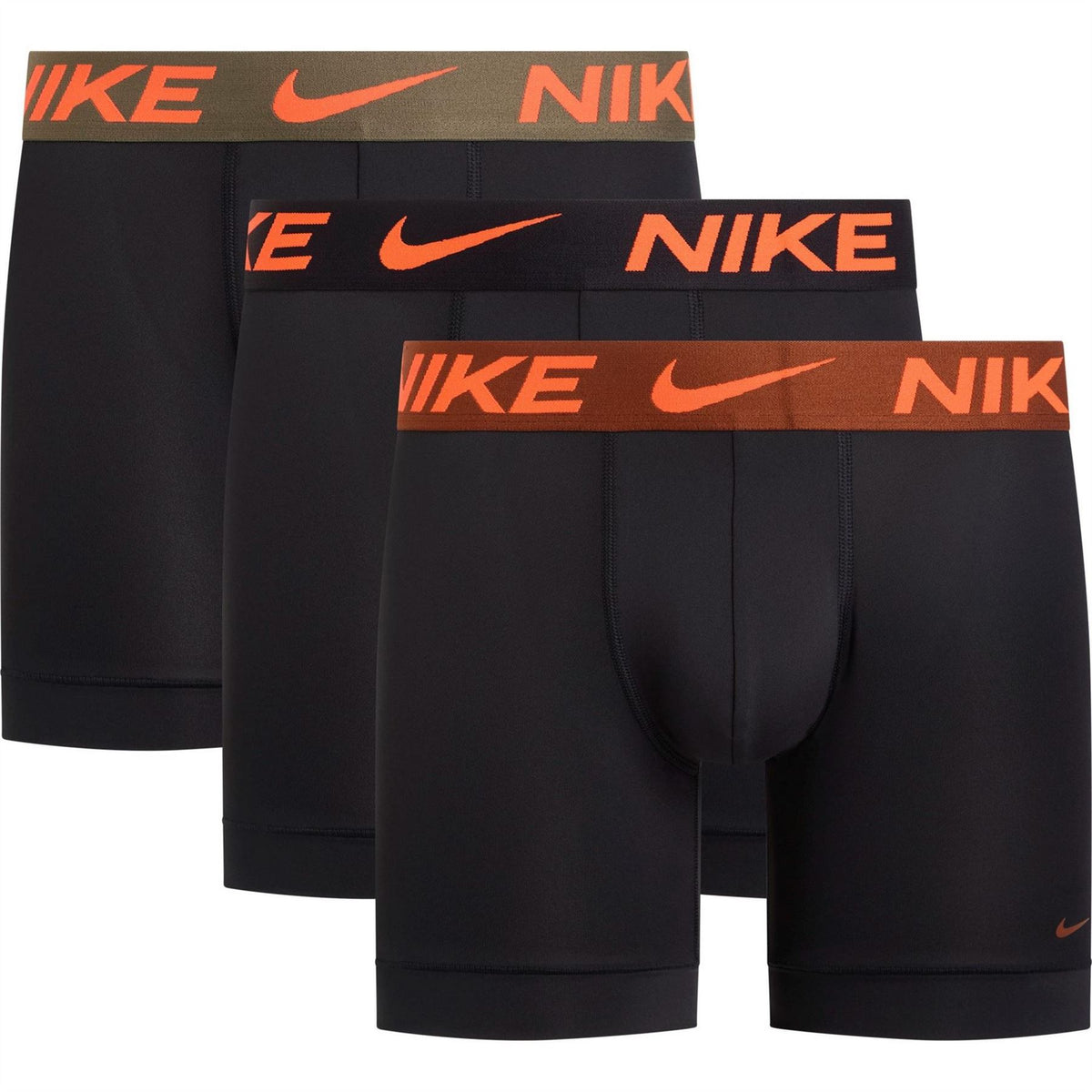 Nike Mens 3 Pack Dri Fit Boxer Shorts