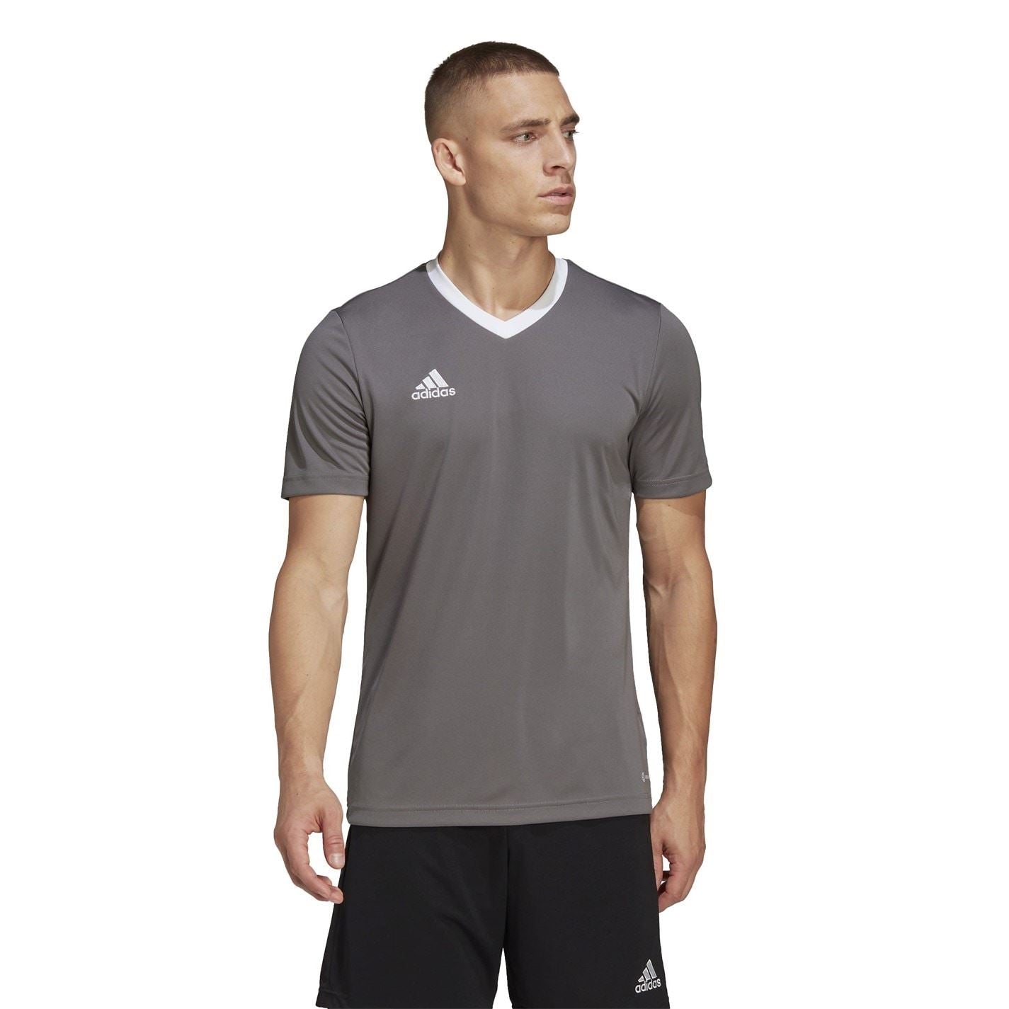 adidas Mens Entrada 22 Short Sleeve Jersey Top