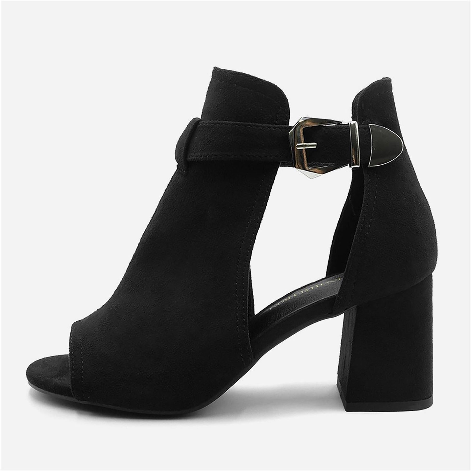 Wheres That From Ankle Peep Toe Block Heel Boots