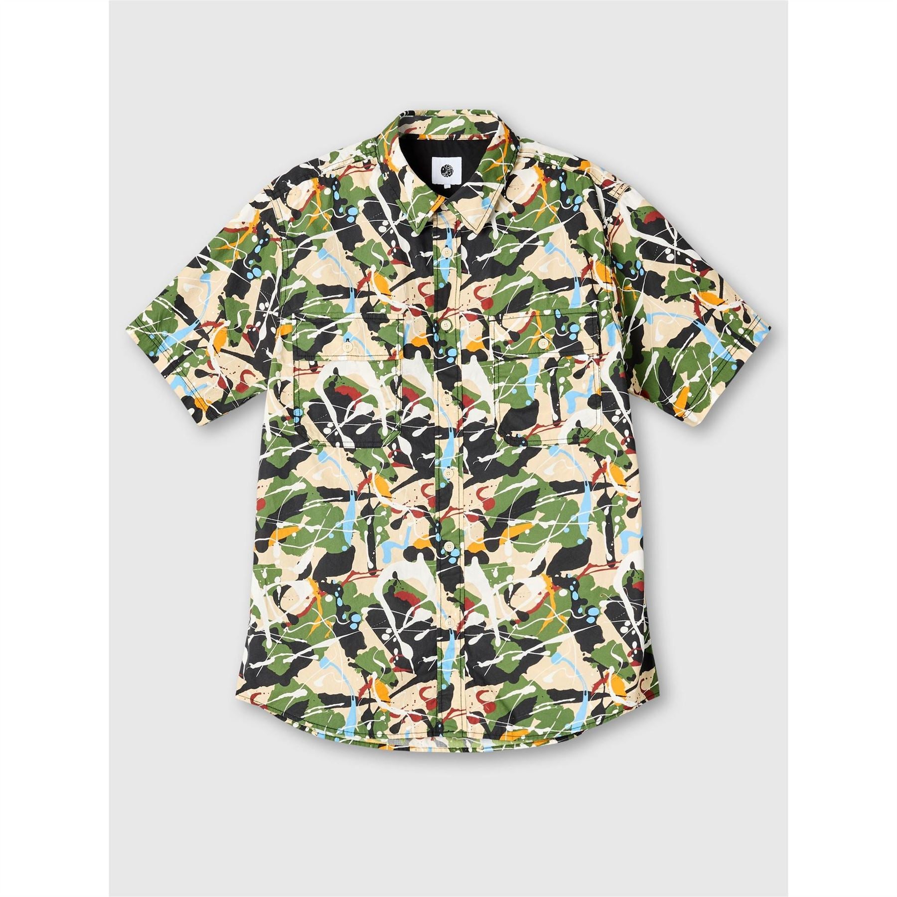 Pretty Green Convergence Regular Fit Short Sleeve Shirt