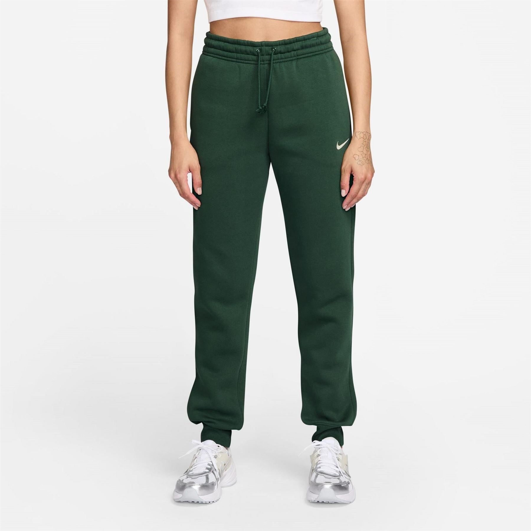 Nike Womens Sportswear Phoenix Fleece Mid Rise Sweatpants