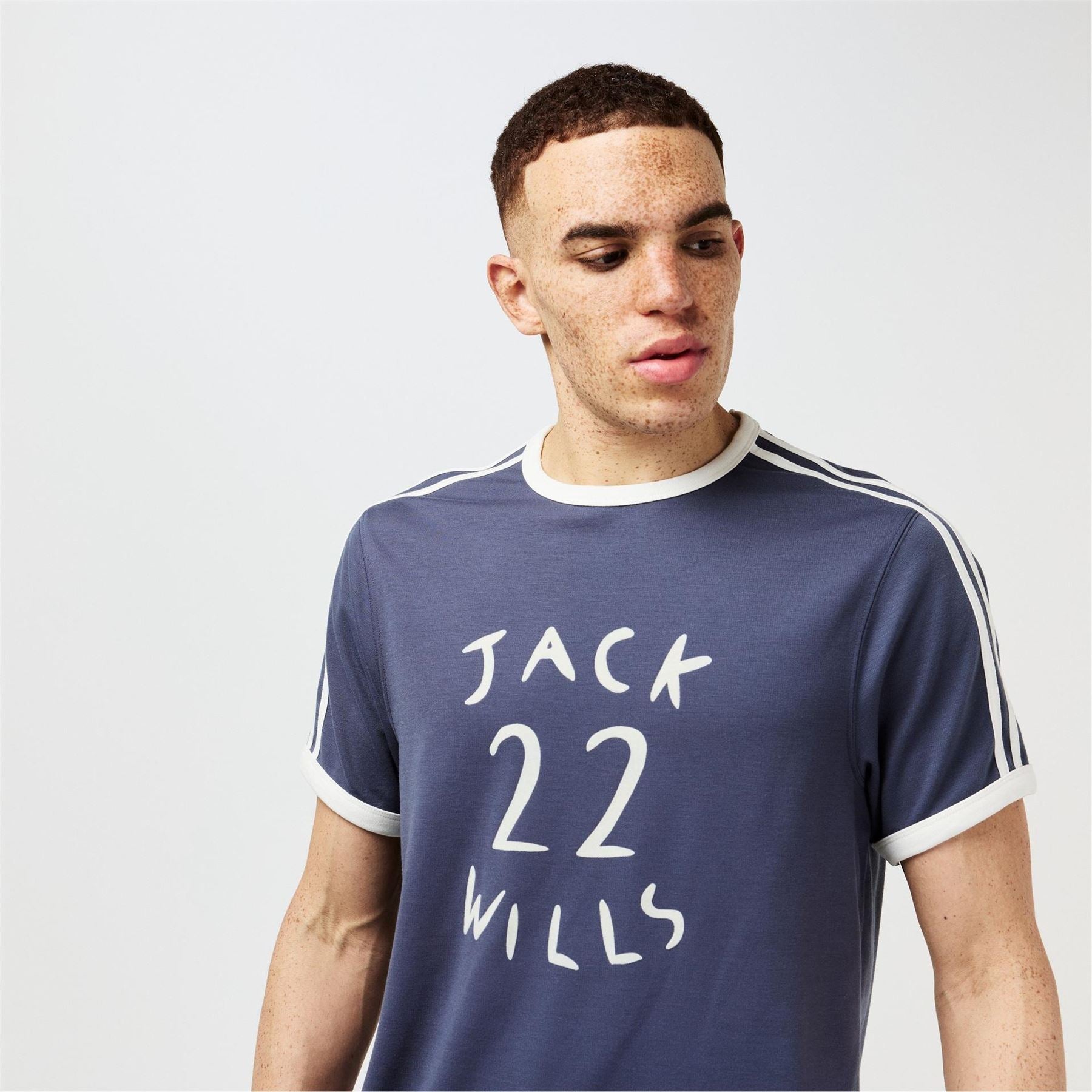 Jack Wills Regular Fit Lettering Crew Neck T-Shirt
