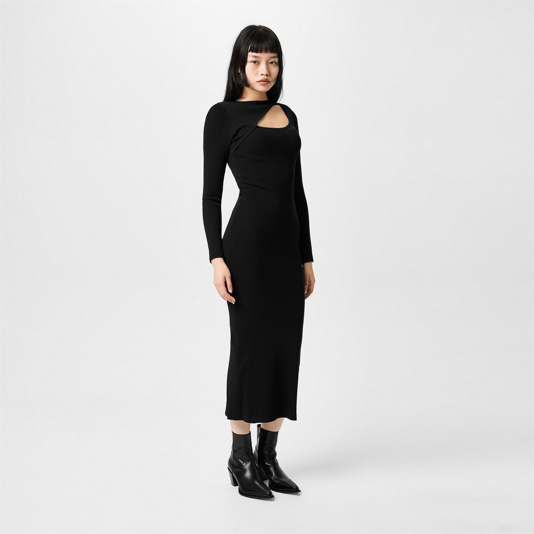Jack Wills Slash Crew Neck Midi Bodycon Dress