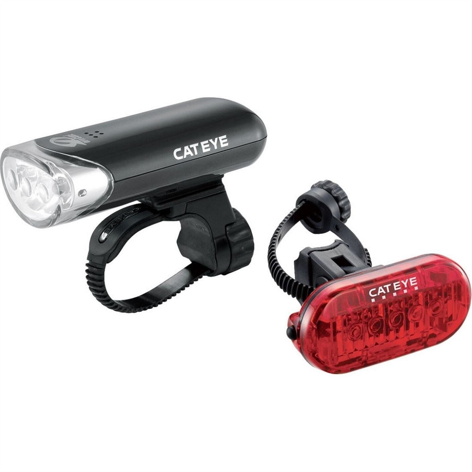Cateye El135  And  Omni 5 Bike Light Set