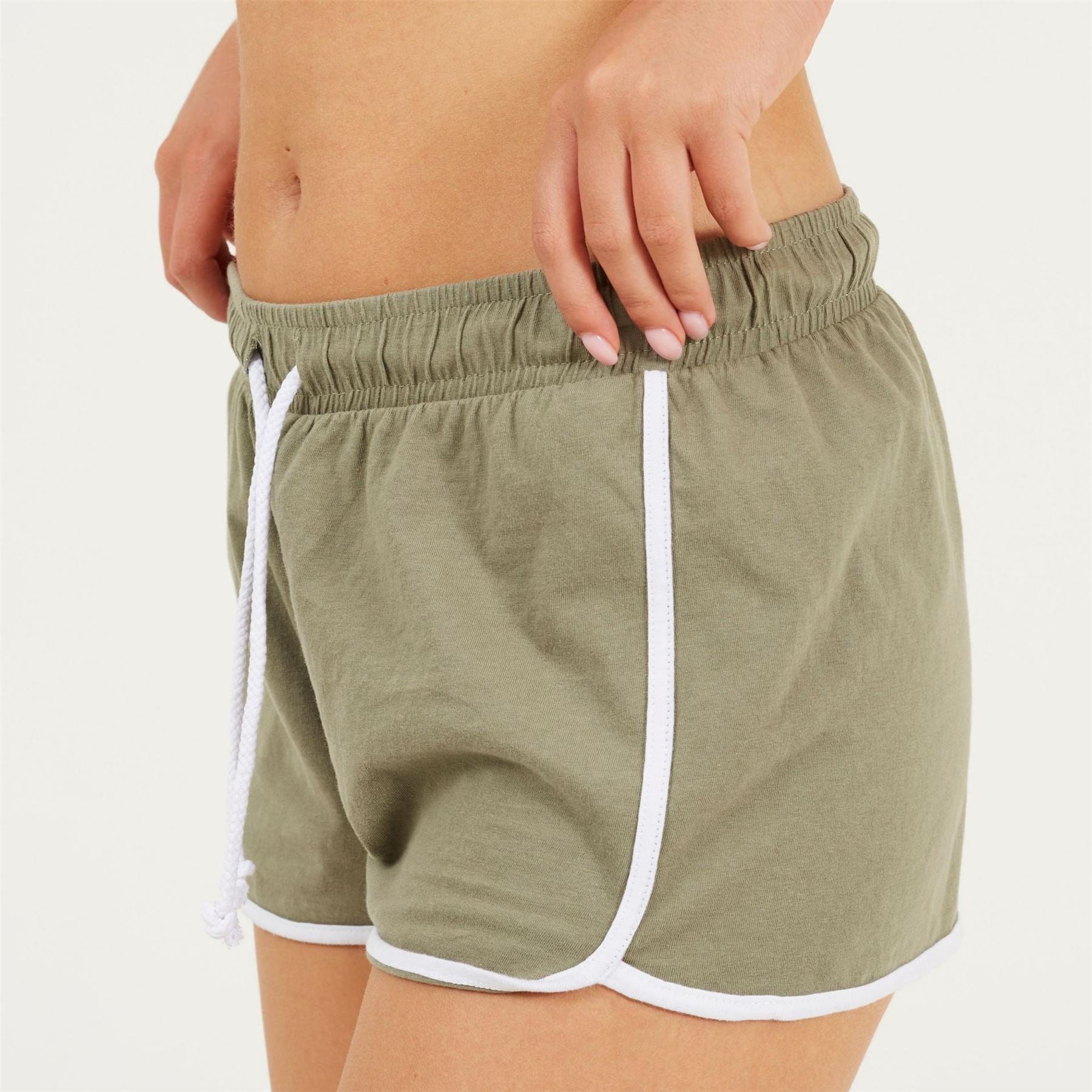 Brave Soul Running Shorts With Contrast Binding