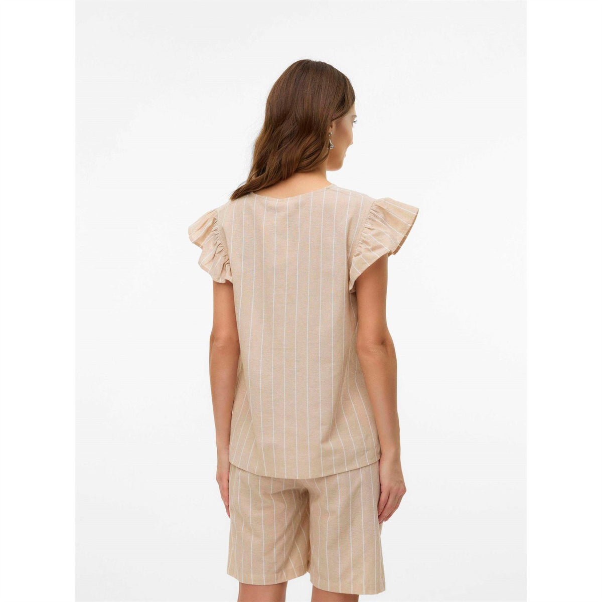 Mamalicious V-Neck Flutter Sleeve T-Shirt
