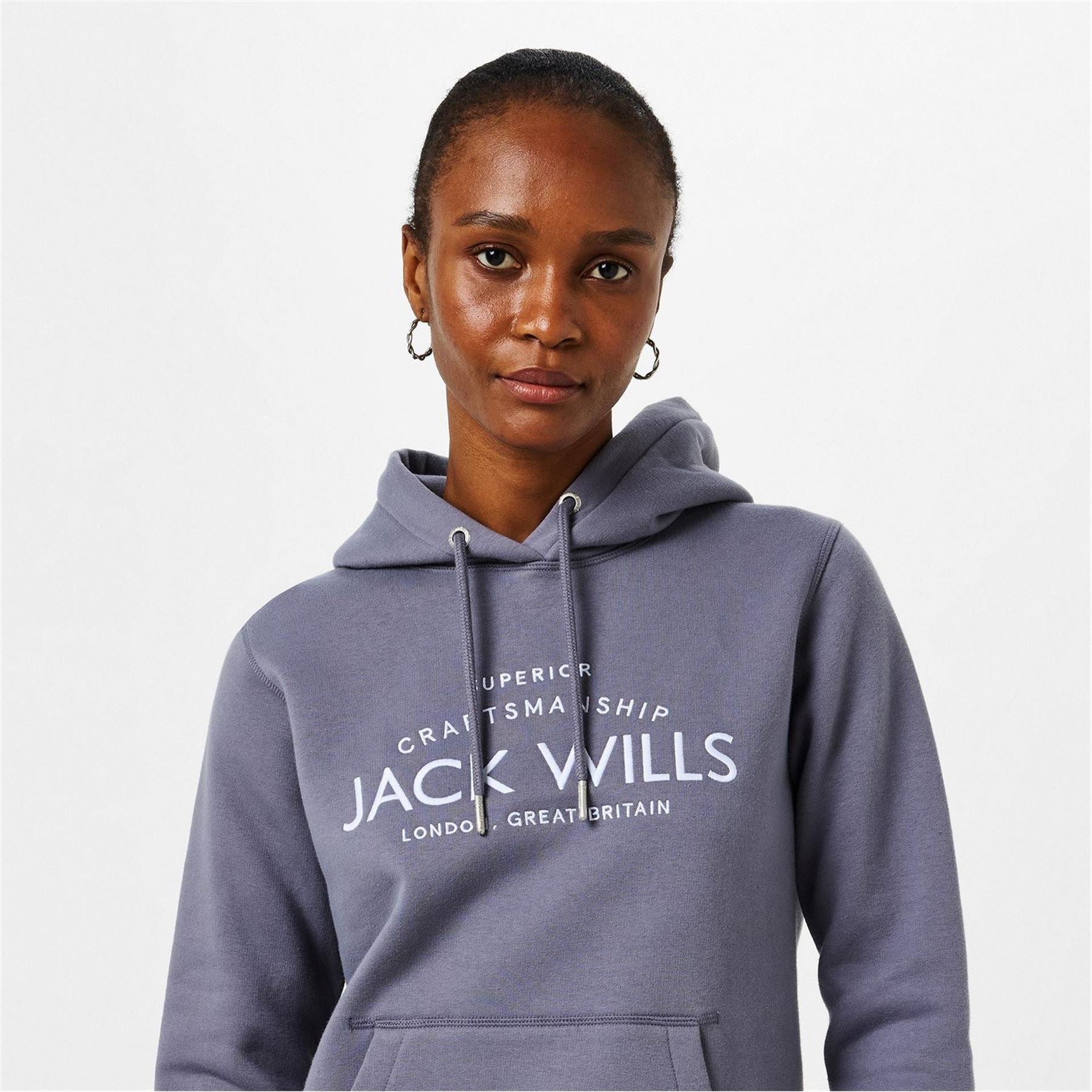 Jack Wills Hunston Graphic Logo Hoodie