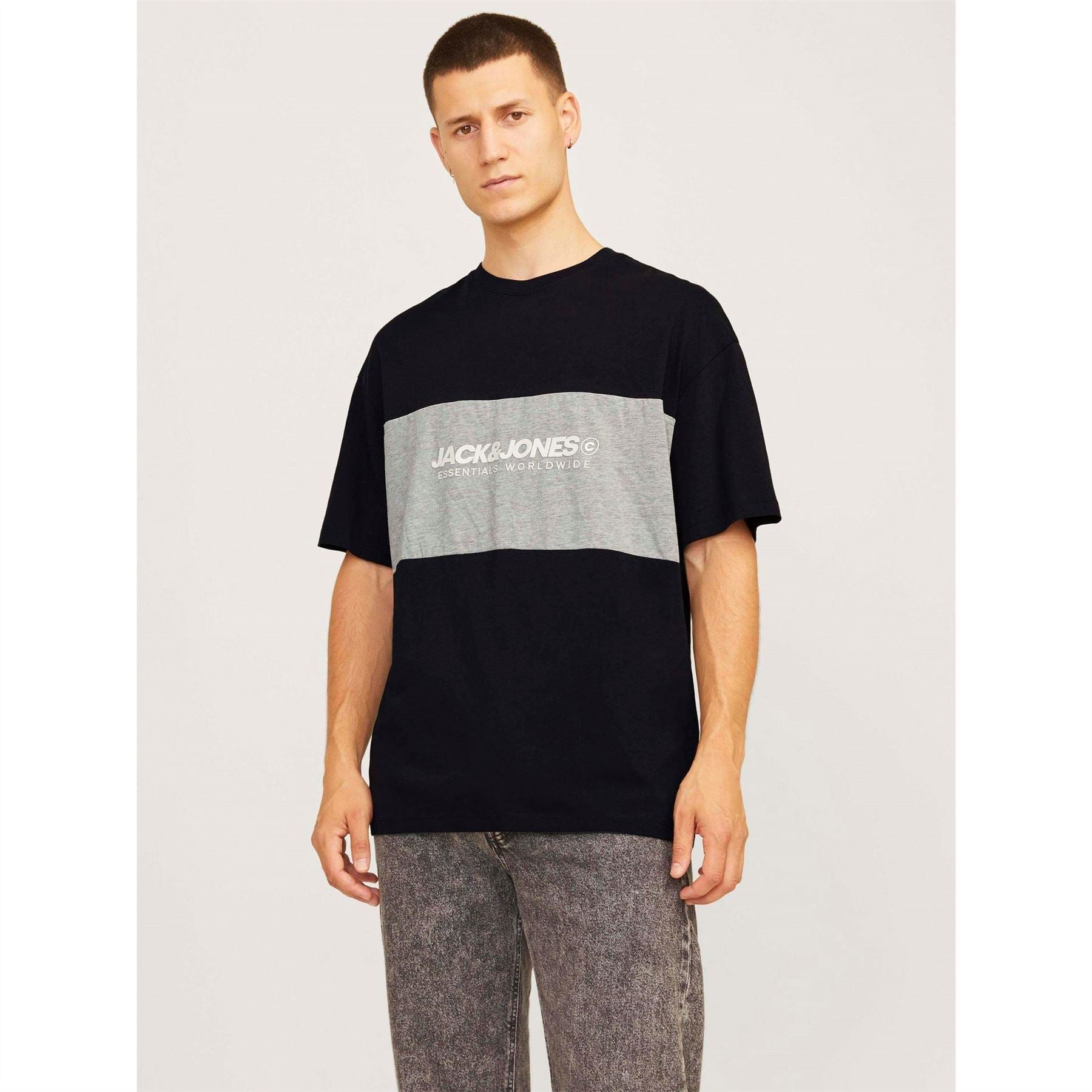 Jack and Jones Blocking Short Sleeve O Neck T-Shirt