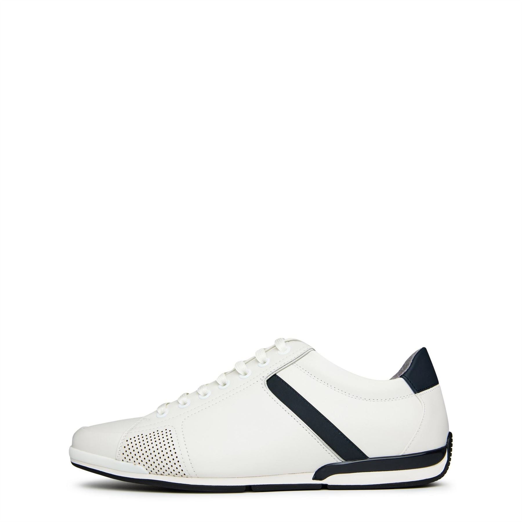 Boss Saturn Smooth Low Top Premium Leather Trainers