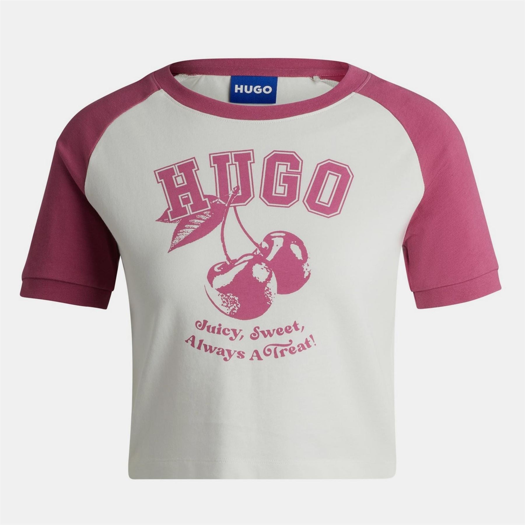 Hugo Cropped Crew Neck Short Sleeve T-Shirt