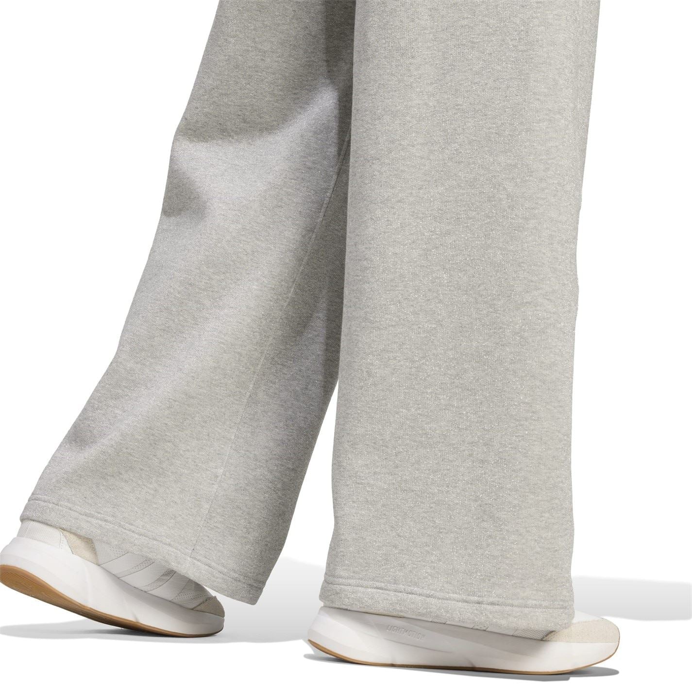 adidas Glitter Wide Leg Solid Patterned Sweatpants