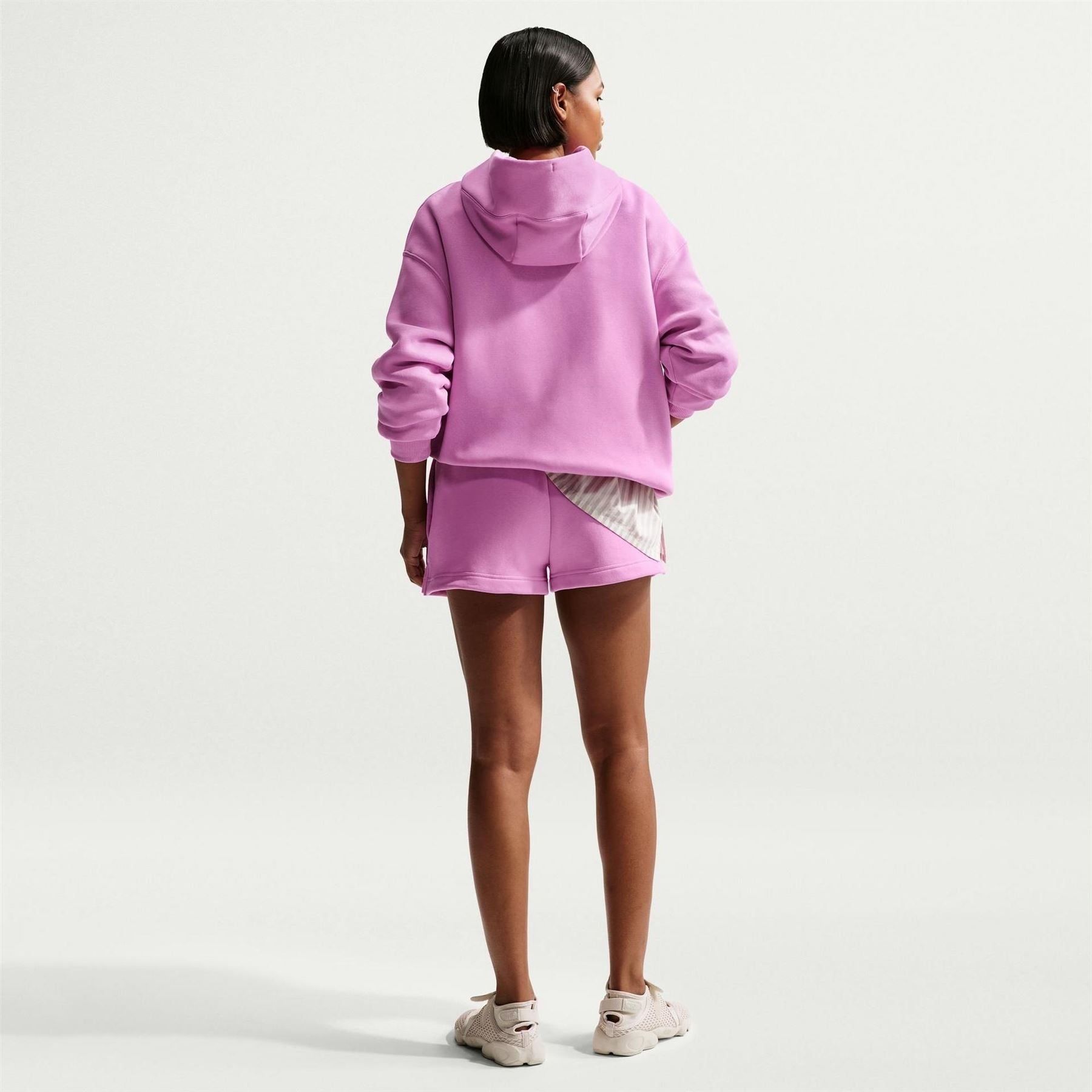 Nike Lacoste Lettering Hooded Neck Oversize Sweatshirt
