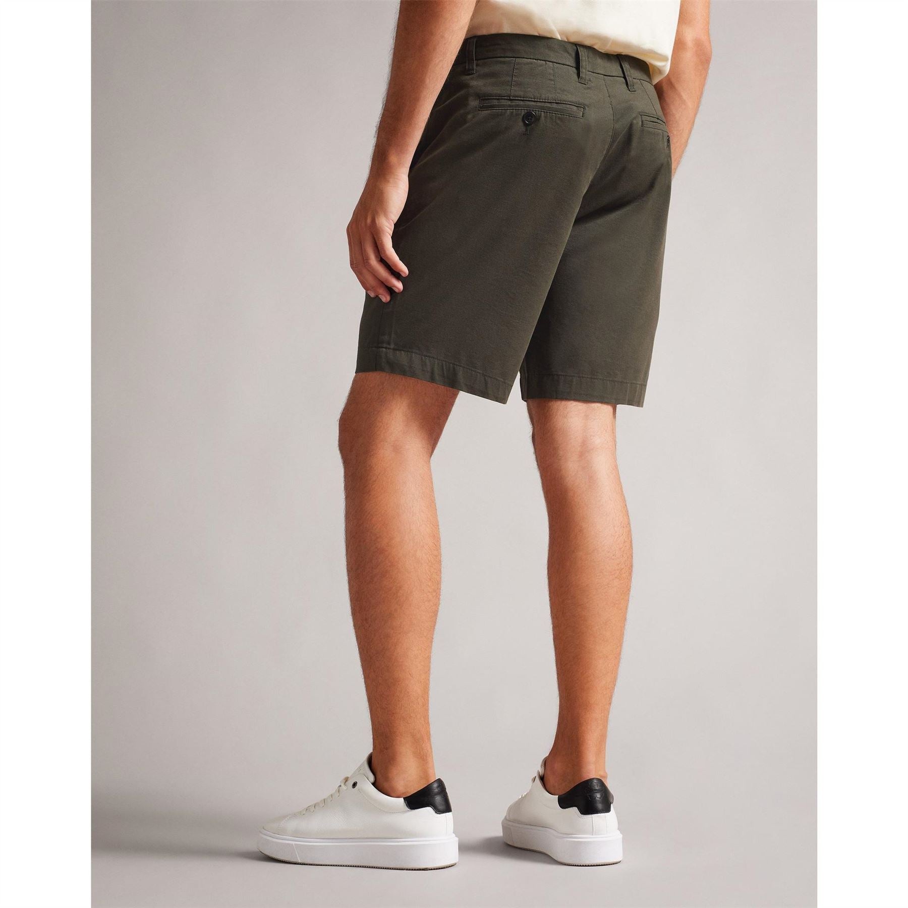 Ted Baker Solid Patterned Chino Shorts