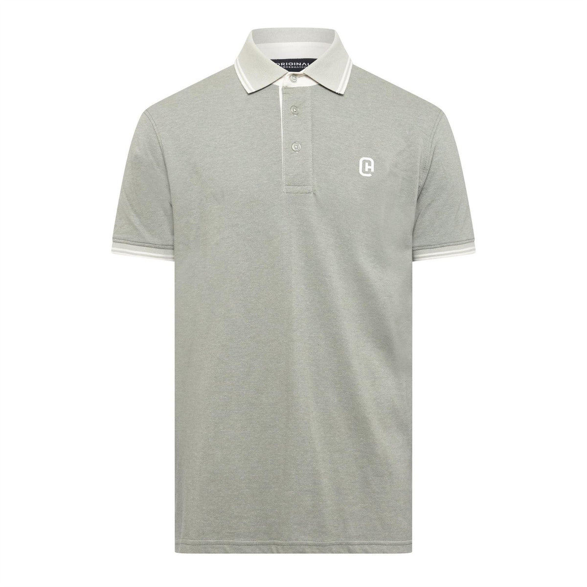 Crosshatch Preece Bold Logo Collared Neck Short Sleeve Polo Shirt