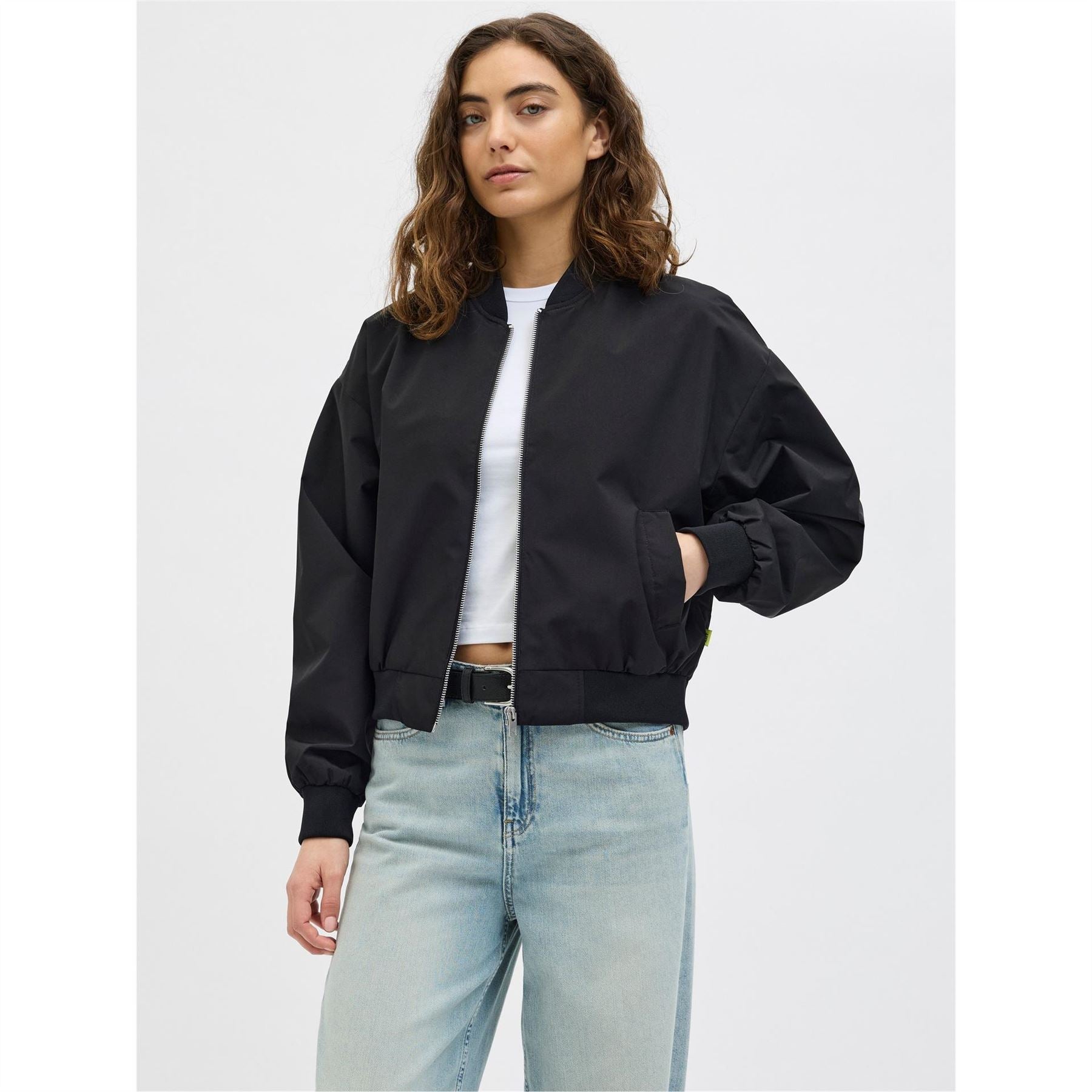 JJXX Ella Relaxed Fit Ribbed Cuff Bomber Jacket