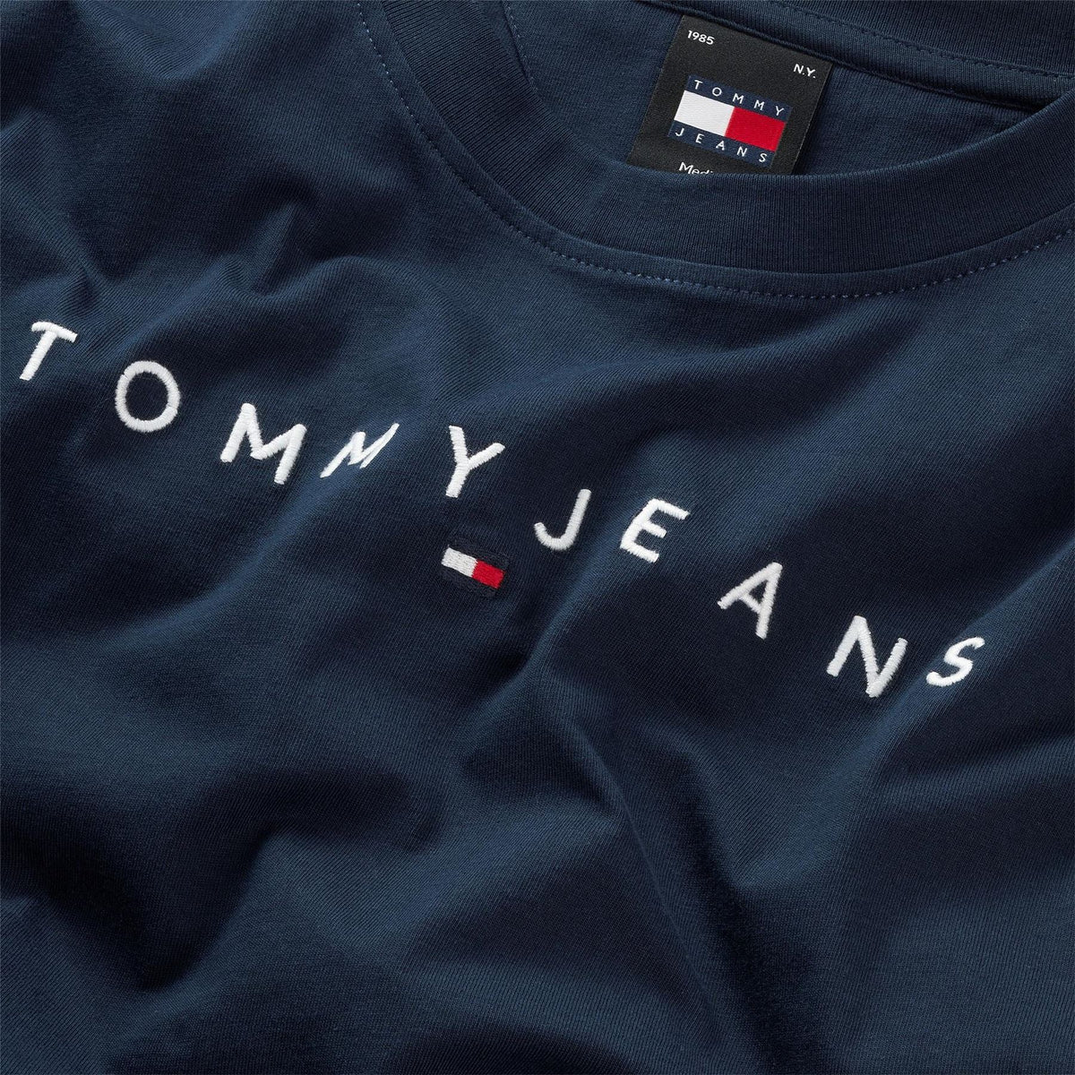 Tommy Jeans Regular Fit Lettering Crew Neck T-Shirt